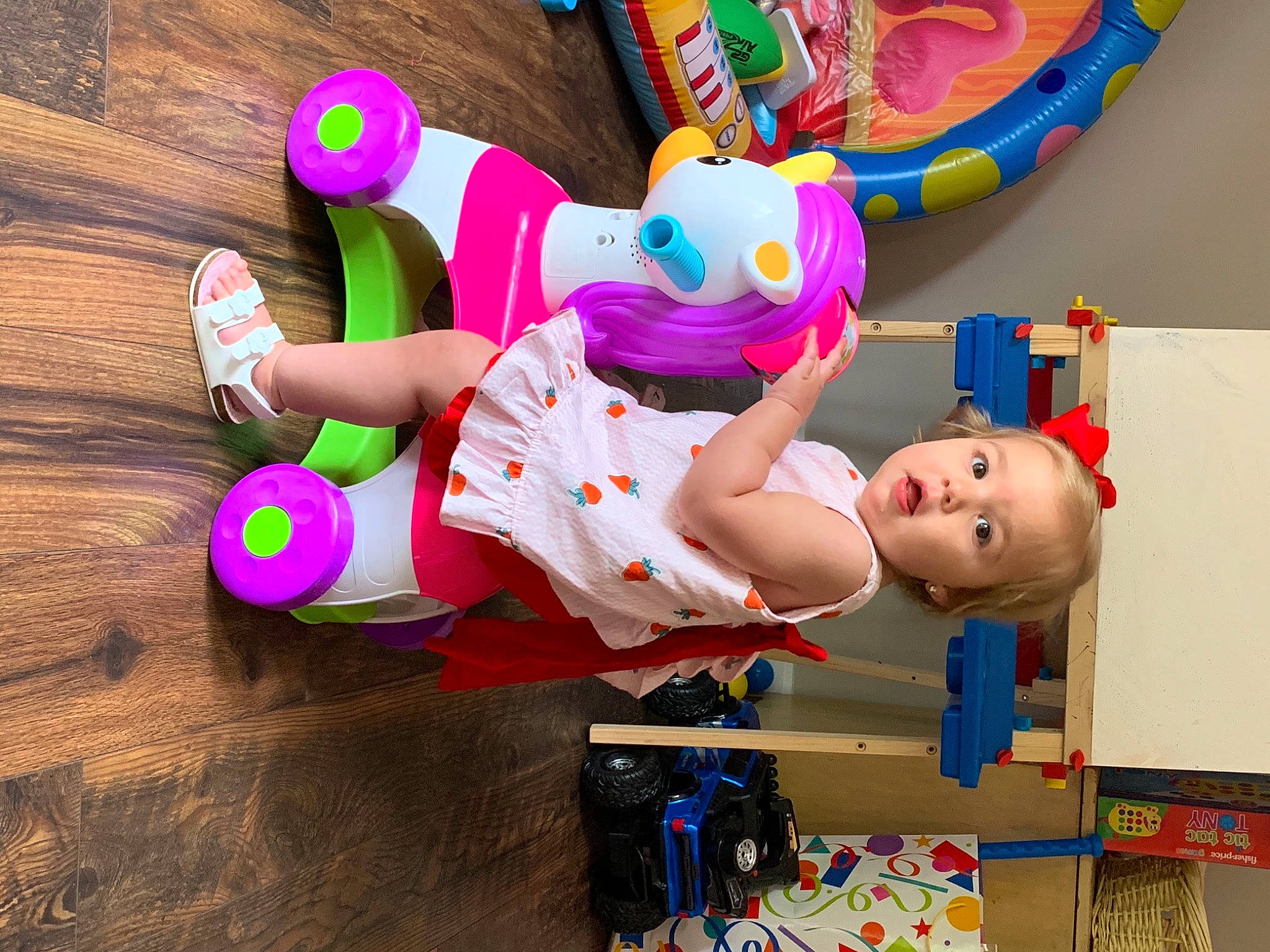 Everleigh Grace joined the competition — help win amazing prizes! animation, art, baby_products, baby_toys, balloon, child, event, fictional_character, fun, games, happy, leisure, party_supply, person, pink, play, recreation, room, toddler, toy