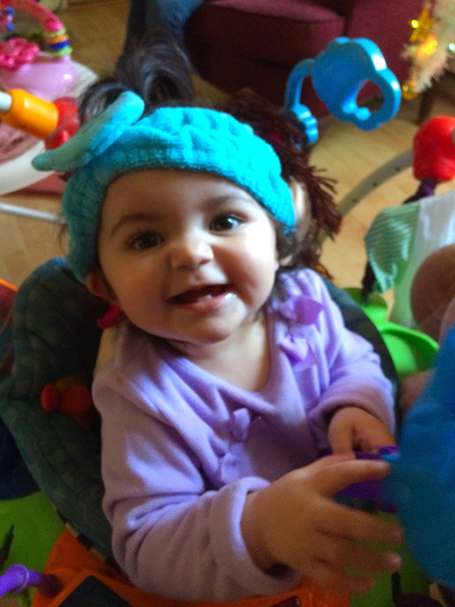 Ana joined the competition — help win amazing prizes! child, ear, headgear, joy, party_supply, person, play, toddler