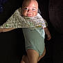 baby, infant, smiling, blue_eyes, blanket, onesie, couch, soft_lighting, face, skin, cute, child, lying_down, indoors, comfort, cozy, portrait, small_hands, small_feet, happy
