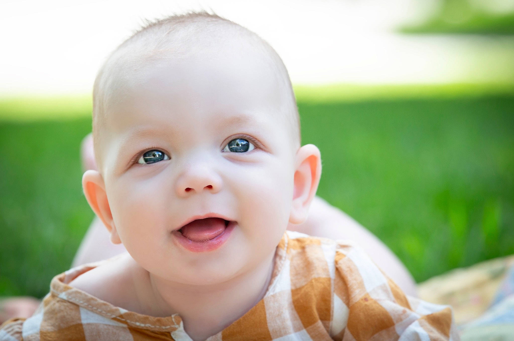 Addison joined the competition — help win amazing prizes! baby, baby_toddler_clothing, cheek, chin, dress, eye, face, facial_expression, flash_photography, fun, grass, happy, head, iris, lip, nose, people_in_nature, person, skin, smile