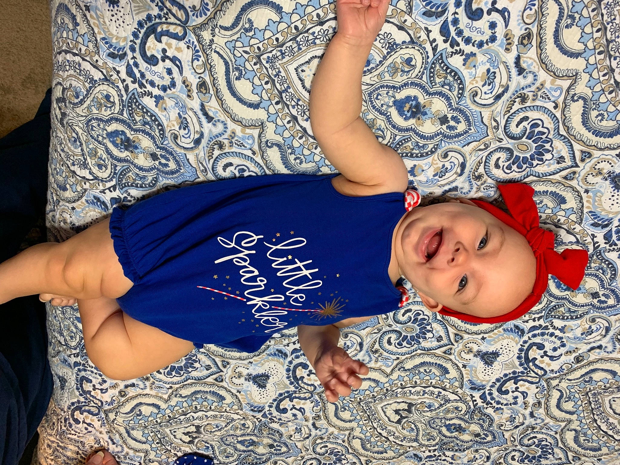 Ashlyn joined the competition — help win amazing prizes! arm, azure, blue, cool, elbow, electric_blue, finger, flooring, fun, hand, happy, hat, headgear, human_body, leisure, person, sleeve, smile, textile, thigh