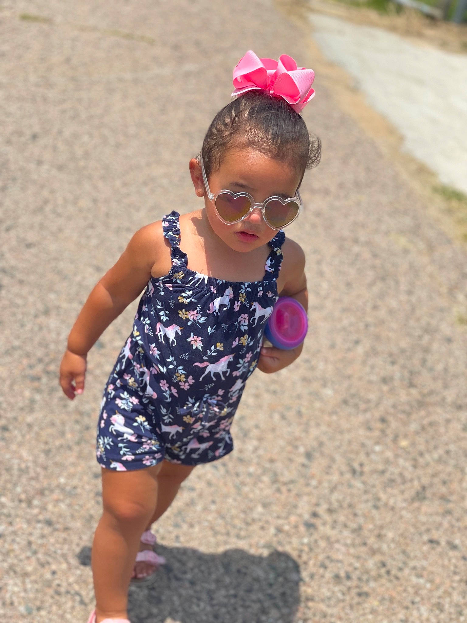 Lillyanna joined the competition — help win amazing prizes! asphalt, dress, eyewear, fun, glasses, goggles, grass, hair, hairstyle, happy, head, neck, person, sand, sleeve, street_fashion, sunglasses, thigh, toddler, vision_care