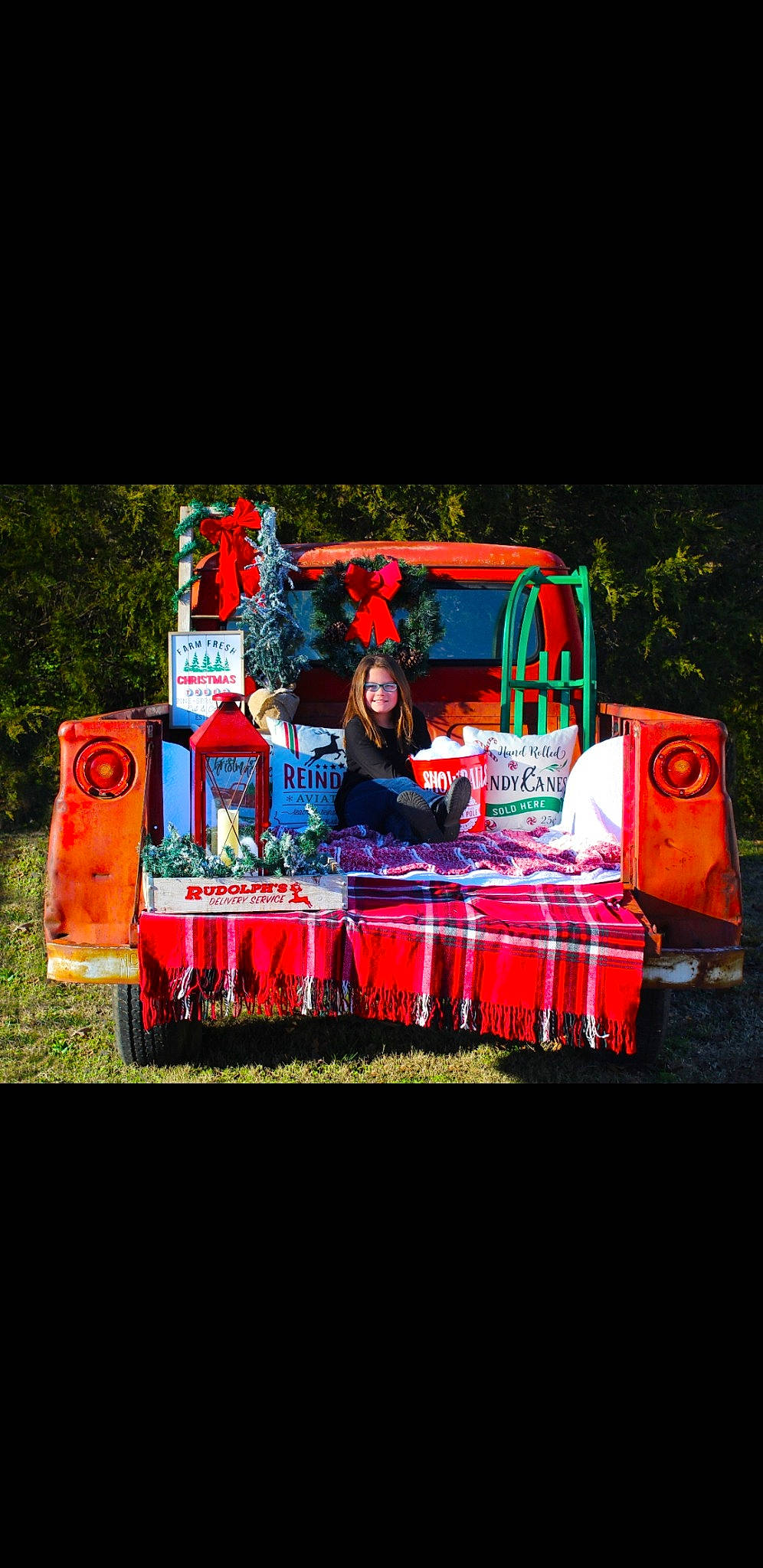 Kailey joined the competition — help win amazing prizes! automotive_design, automotive_exterior, automotive_lighting, automotive_wheel_system, car, entertainment, event, fun, grass, holiday, joy, magenta, motor_vehicle, night, person, recreation, rectangle, tire, tree, truck