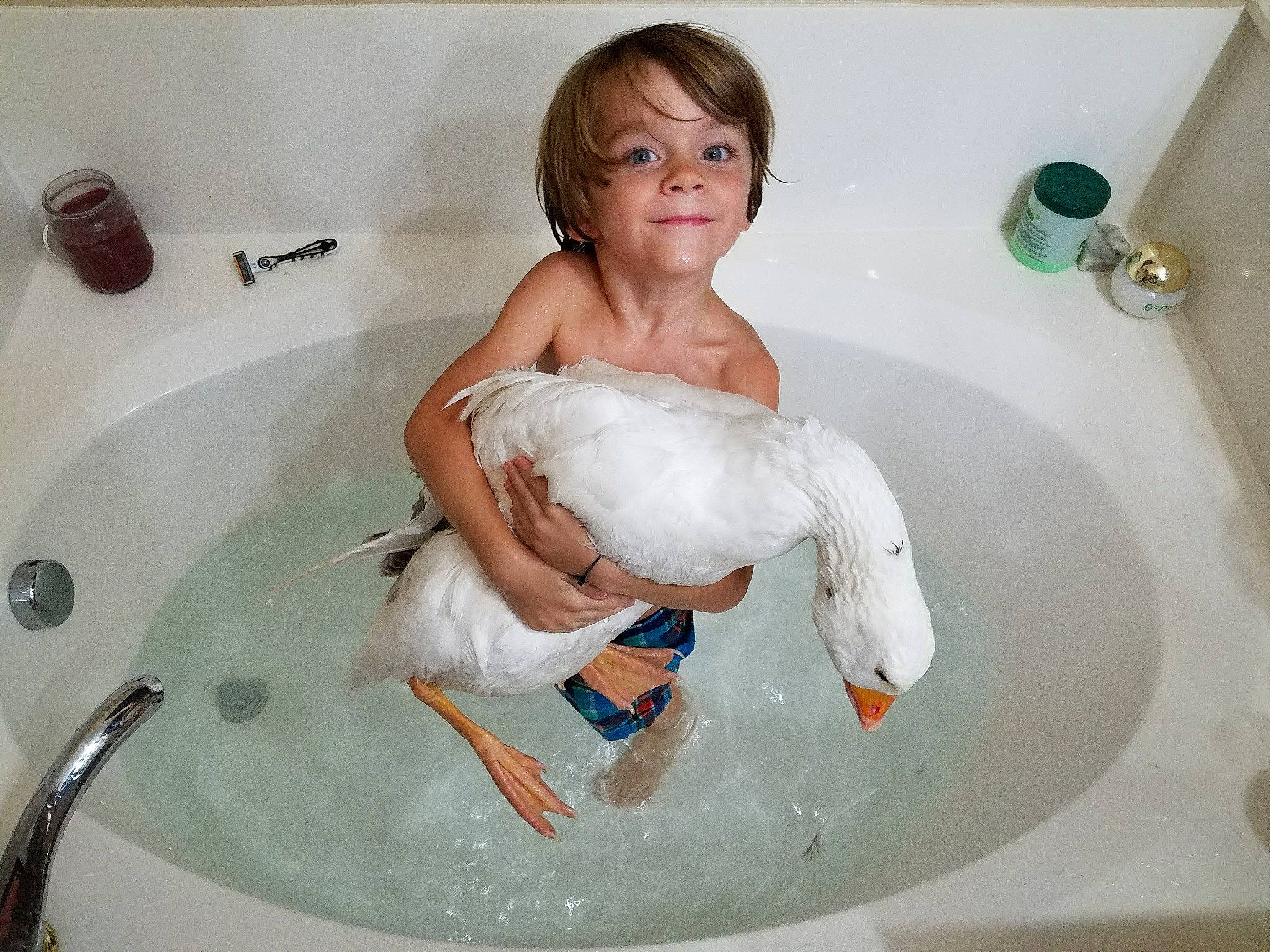 Ash joined the competition — help win amazing prizes! baby_bathing, bathing, bathroom, bathtub, fluid, fun, hair, hand, happy, joy, organ, person, personal_care, plumbing, plumbing_fixture, product, skin, smile, tap, toddler