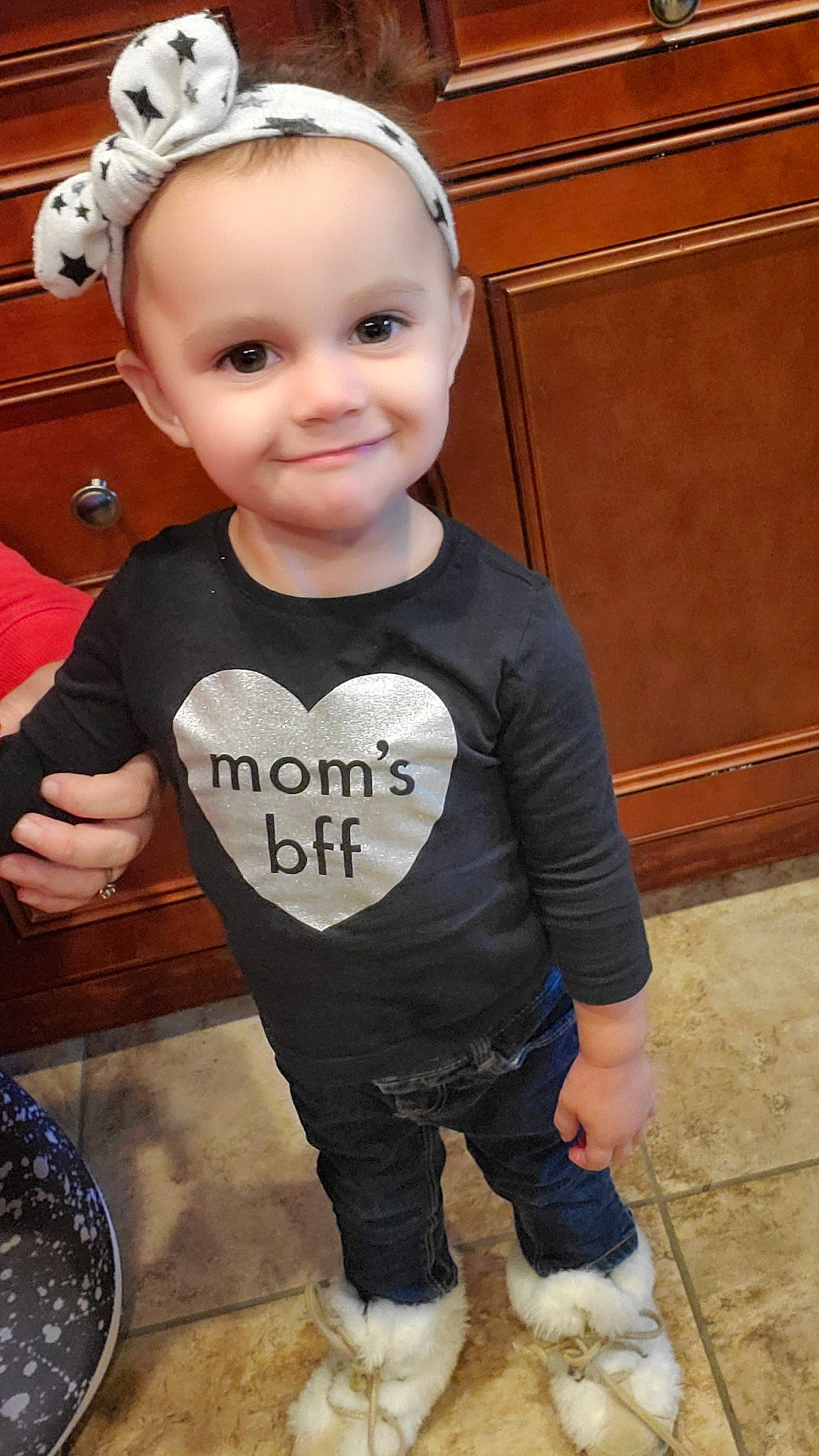 Annabelle joined the competition — help win amazing prizes! baby, baby_products, baby_toddler_clothing, cheek, child, child_model, clothing, cool, jeans, joy, long_sleeved_t_shirt, male, outerwear, person, product, sleeve, t_shirt, toddler