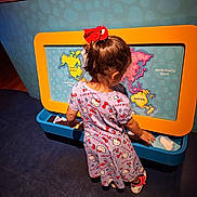 Giselle is registered to the contest to win money with this photo: arcadegamemachine, child, clothing, computerhardware, dress, electronics, face, female, footwear, formalwear, game, girl, hardware, head, monitor, person, photography, portrait, screen, shoe