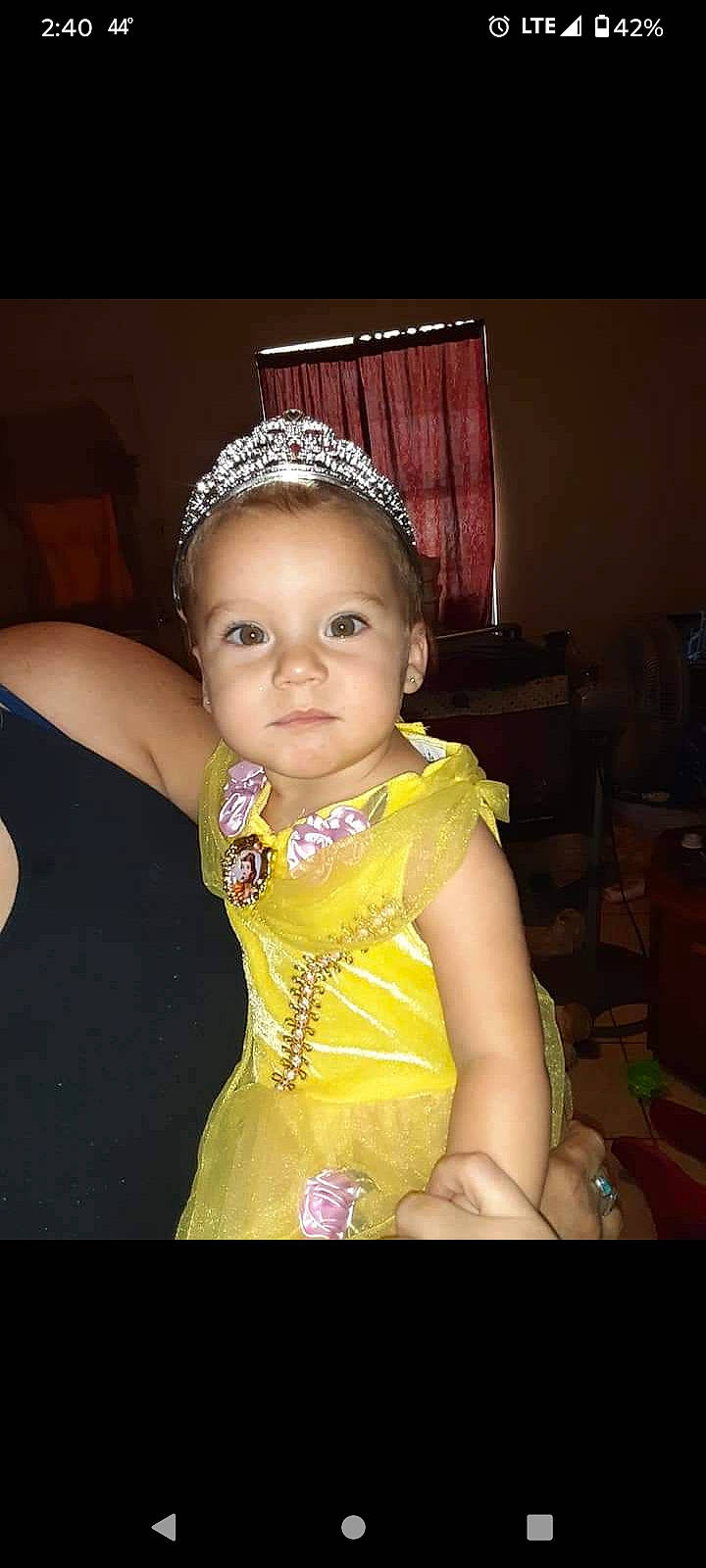 Lilah joined the competition — help win amazing prizes! baby, baby_toddler_clothing, child, day_dress, event, eye, fashion_accessory, fashion_design, flash_photography, formal_wear, fun, happy, headband, headpiece, iris, jewellery, necklace, person, sitting, toddler