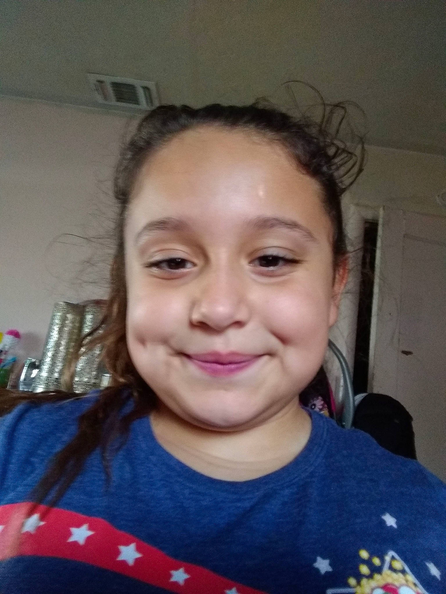 Charlize joined the competition — help win amazing prizes! cheek, child, chin, eyebrow, face, facial_expression, forehead, fun, hair, hairstyle, head, jaw, joy, lip, long_hair, mouth, nose, person, selfie, skin