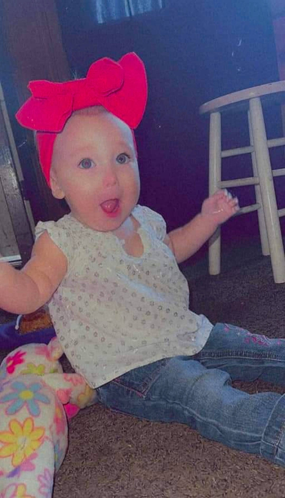 Marleigh joined the competition — help win amazing prizes! baby, baby_toddler_clothing, beauty, cap, child, cool, costume_hat, design, fun, happy, magenta, person, pink, product, purple, sitting, skin, sleeve, smile, surprise