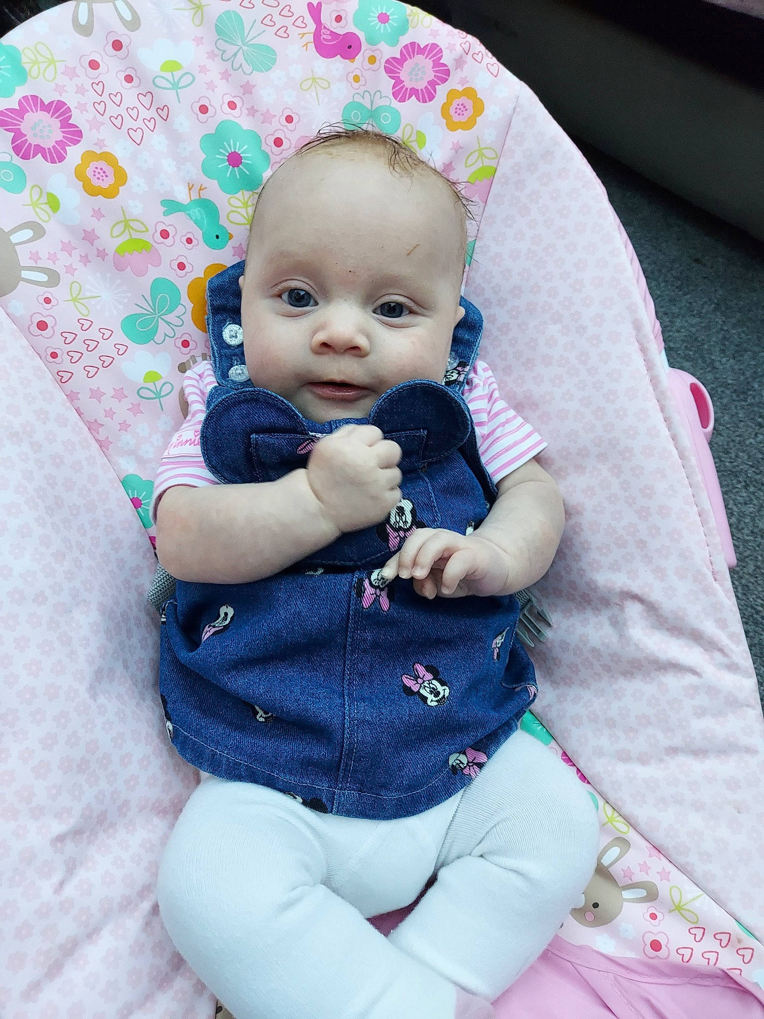 Leanna is registered to the contest to win money with this photo: baby, baby_products, beauty, cheek, child, person, pink, product, sitting, skin, smile, toddler