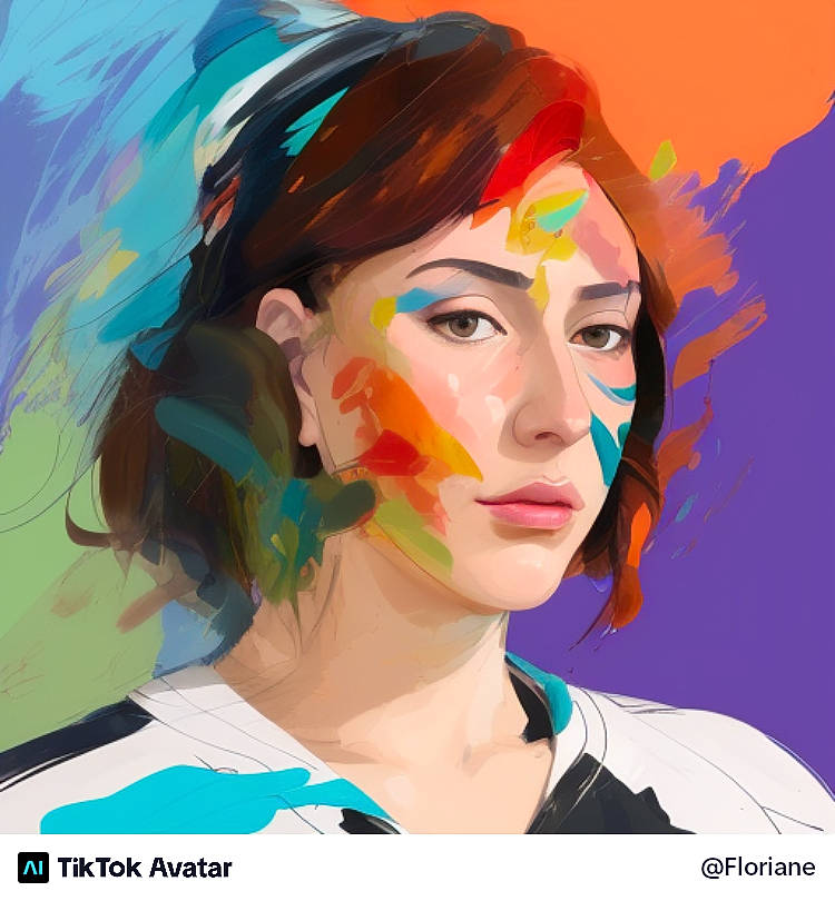 Floflo a rejoint le concours — aidez-le/la à gagner de superbes lots ! art, art_paint, beauty, chin, cool, electric_blue, eyebrow, eyelash, fashion_design, forehead, fun, illustration, iris, jaw, lipstick, nose, paint, painting, person, visual_arts