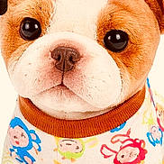 Gracilyn joined the competition — help win amazing prizes! plush_toy, stuffed_animal, dog, toy_clothing, pink_flower, cute, soft, fur, big_eyes, sitting, colorful, patterned, accessory, toy, animal_figure, decorative, childrens_toy, fabric, sewn, portrait