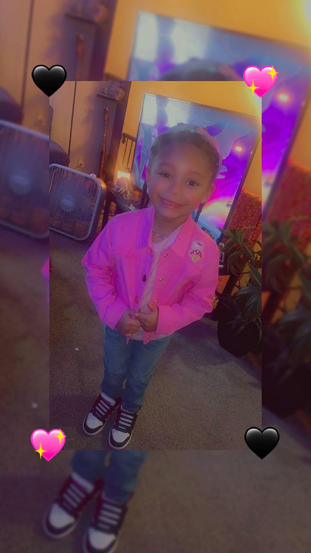 Samira joined the competition — help win amazing prizes! audio_equipment, child, electric_blue, entertainment, event, flooring, fun, happy, joy, leisure, magenta, material_property, party, person, pink, purple, room, sandal, standing, t_shirt