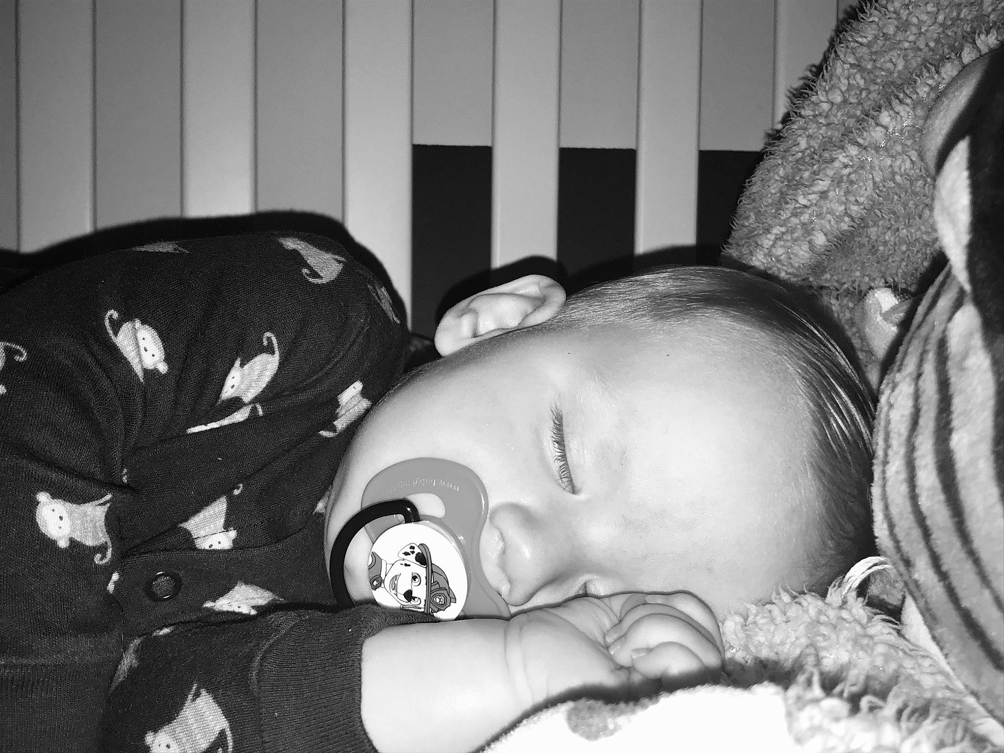 Jameson joined the competition — help win amazing prizes! baby, black, black_and_white, black_hair, child, ear, eye, face, forehead, fun, head, lip, monochrome, monochrome_photography, mouth, nose, person, photography, sleep, smile