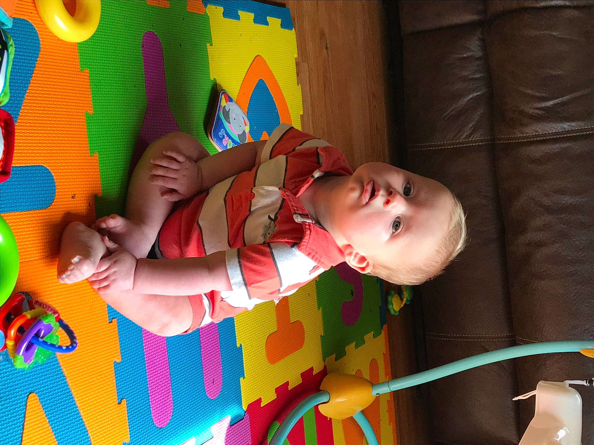 Jameson is registered to the contest to win money with this photo: baby_toys, child, fun, person, play, toddler, toy