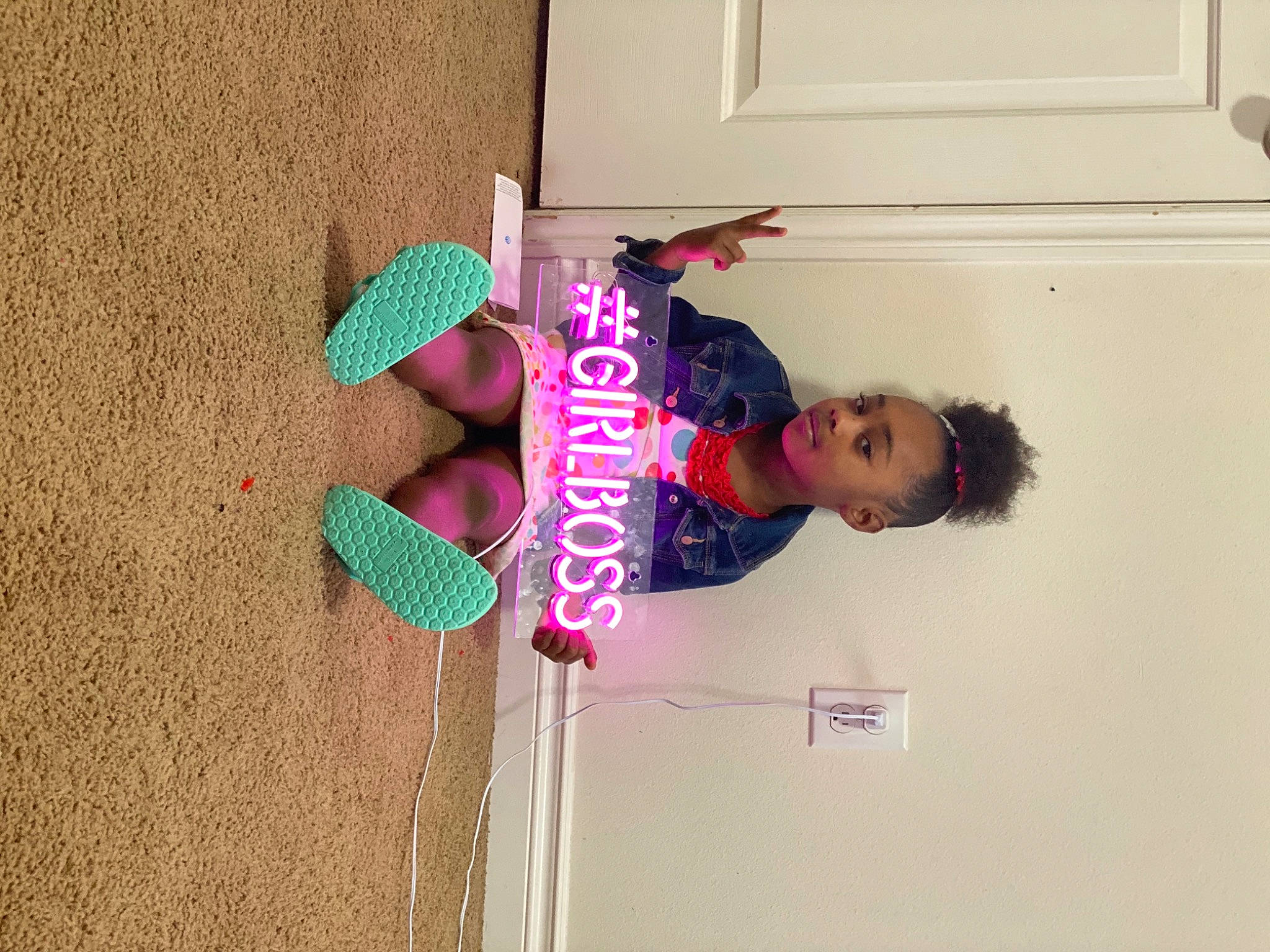 Auburn is registered to the contest to win money with this photo: child, person, pink, play, smile, toddler