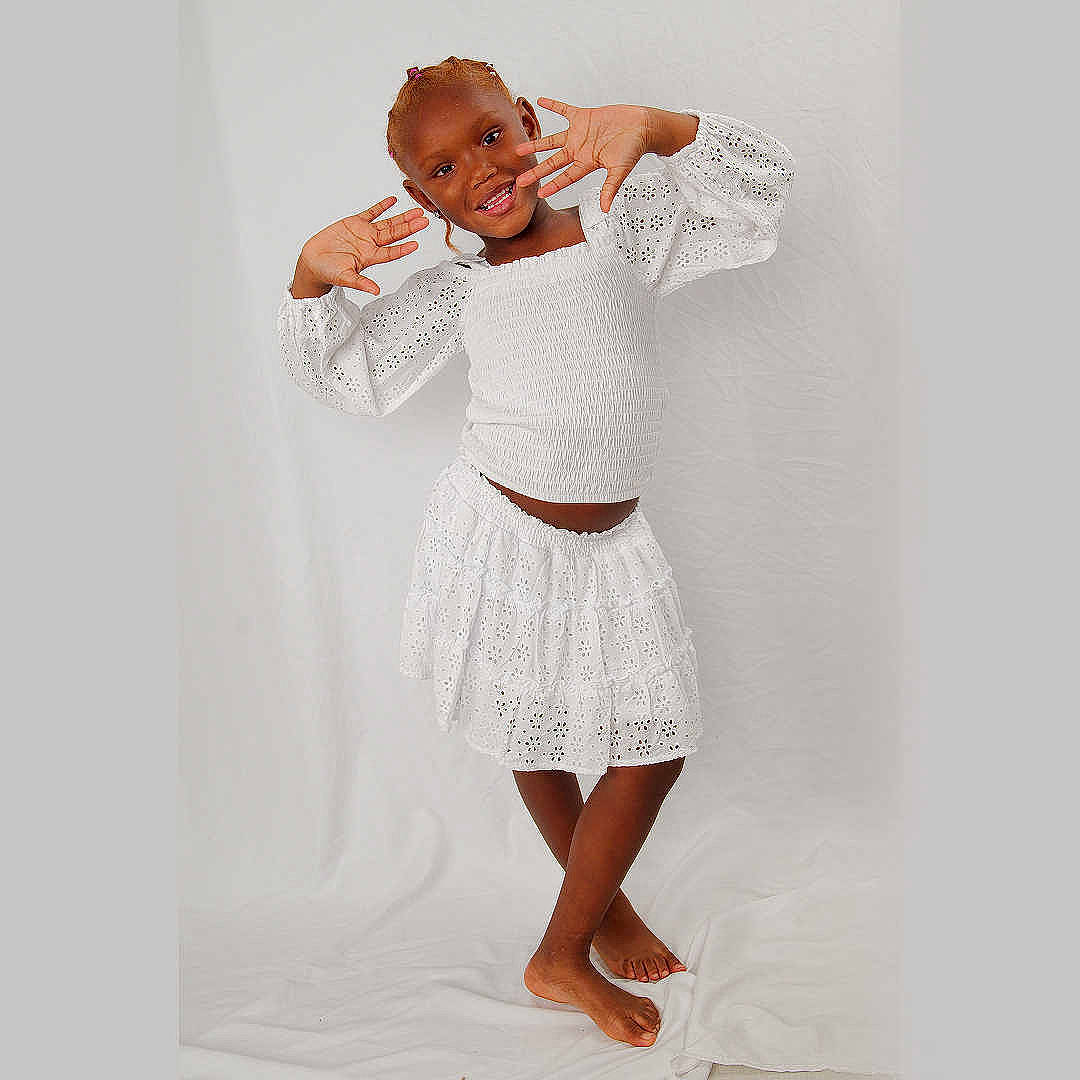 Jayla joined the competition — help win amazing prizes! abdomen, arm, barefoot, chest, collar, day_dress, dress_shirt, elbow, fashion_design, formal_wear, gesture, human_leg, joy, knee, leg, one_piece_garment, person, sleeve, thigh, trunk