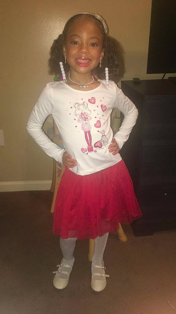 Aalaiyah joined the competition — help win amazing prizes! ballet_tutu, child, clothing, costume, dress, footwear, joy, person, pink, shoe, smile, toddler
