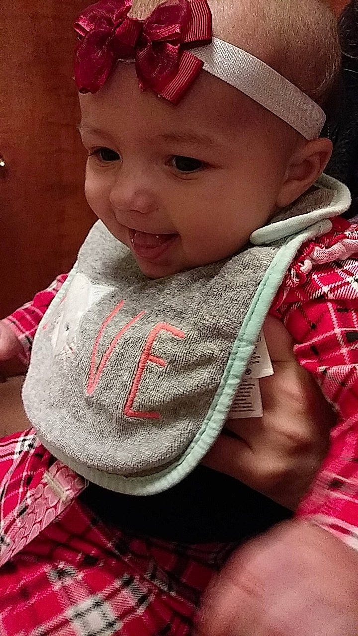 Dawn joined the competition — help win amazing prizes! cheek, child, eye, girl, hair_accessory, headgear, infant, joy, lip, pattern, person, pink, product, skin, smile, textile, toddler