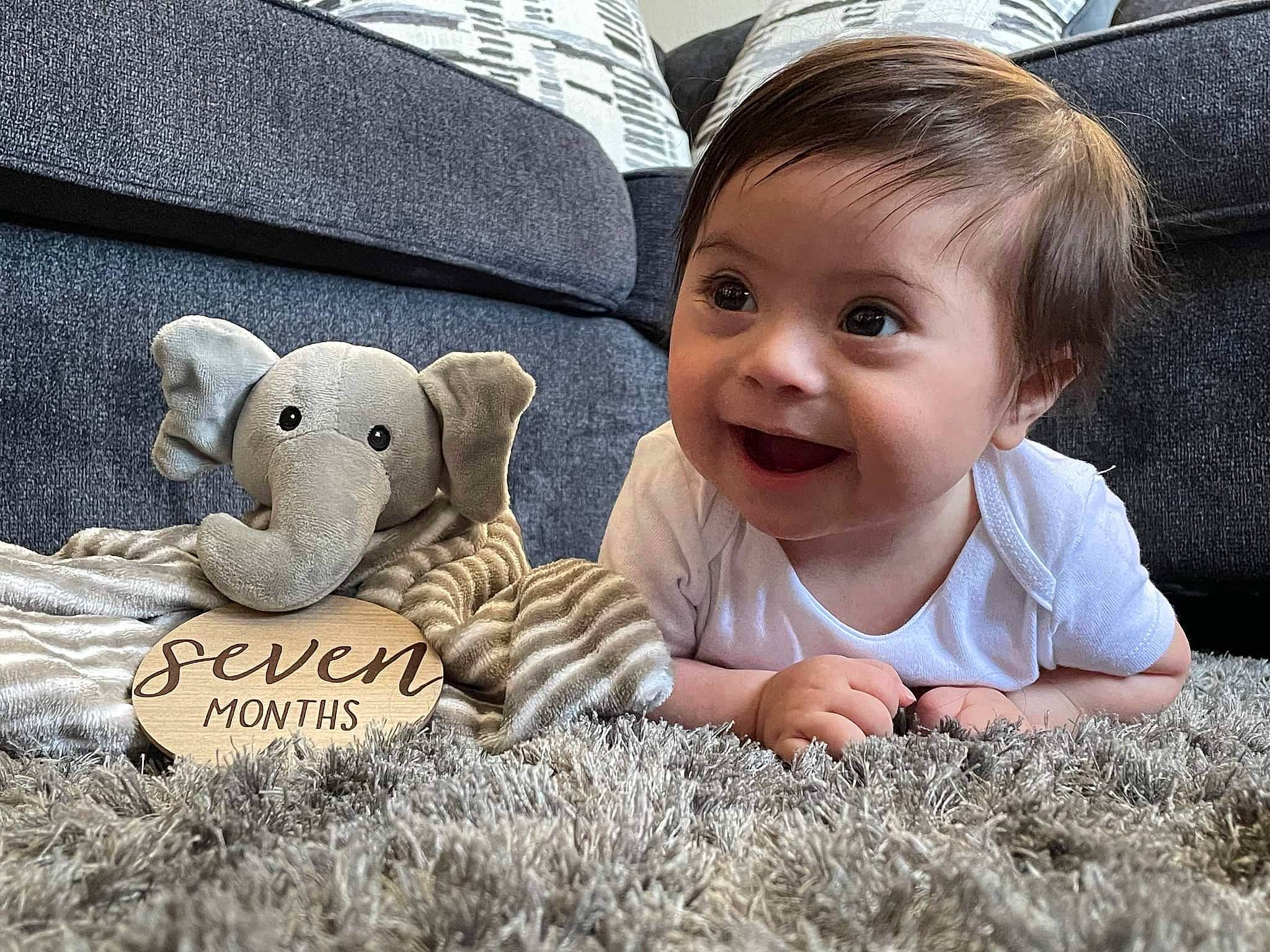 Derrick joined the competition — help win amazing prizes! baby, baby_toddler_clothing, child, comfort, crawling, eye, finger, flooring, fun, grass, happy, head, mammal, people_in_nature, person, skin, smile, teddy_bear, toddler, toy