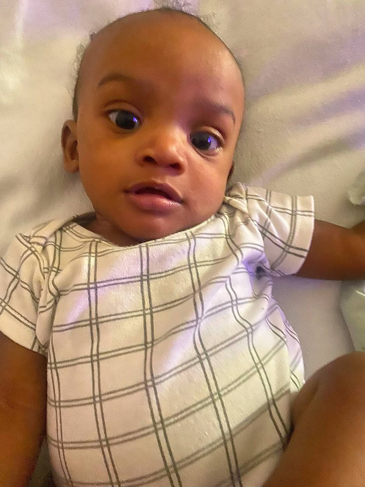 King joined the competition — help win amazing prizes! baby, baby_toddler_clothing, cheek, child, chin, comfort, eyebrow, eyelash, forehead, gesture, happy, human_body, iris, lip, mouth, neck, nose, person, skin, sleeve