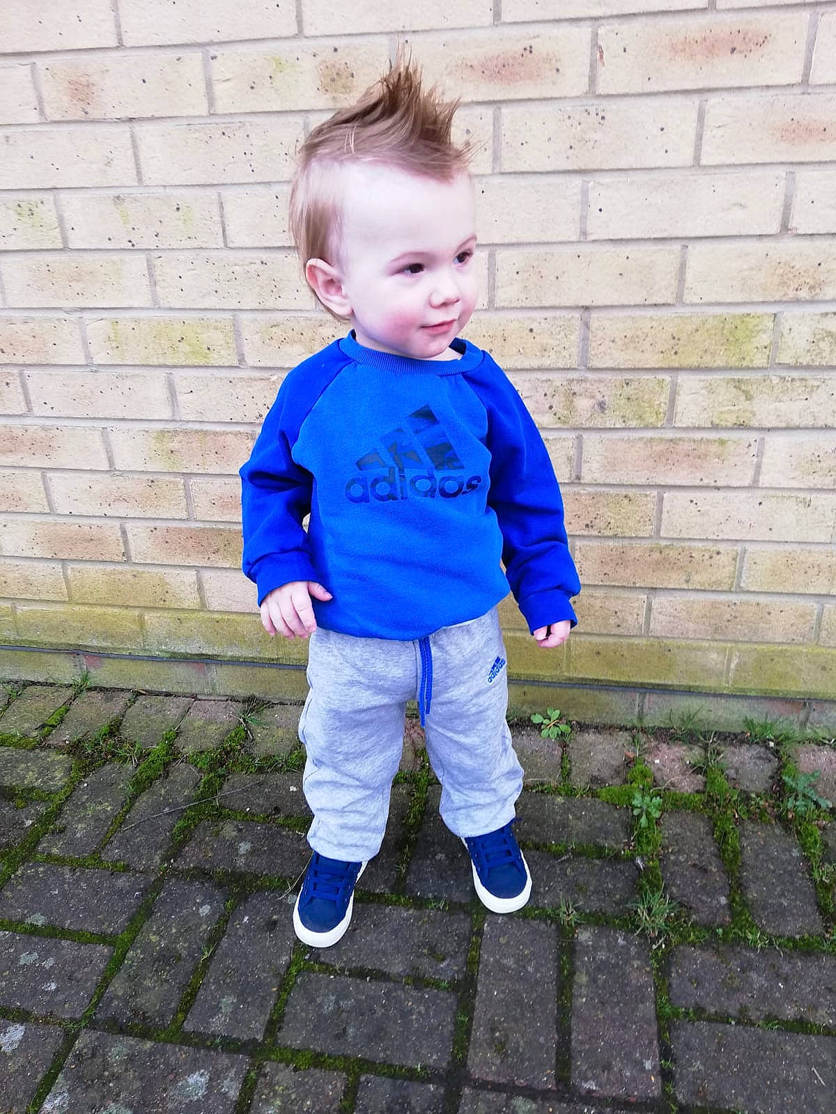 Lamar joined the competition — help win amazing prizes! baby, baby_toddler_clothing, blue, child, child_model, denim, electric_blue, grass, jacket, jeans, outerwear, person, photography, play, shoe, sleeve, standing, t_shirt, toddler