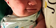 Amrynn is registered to the contest to win money with this photo: baby, sleeping, infant, onesie, polka_dot, close_up, pacifier, pillow, cute, peaceful, skin, hand, face, newborn, child, soft, resting, indoors, cozy, smile