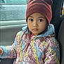 Alyna Bristol is registered to the contest to win money with this photo: car, cartoon_characters, casual, child, clothing, cute, expression, face, girl, hat, indoors, jacket, portrait, princess, rain, seat, sitting, window, winter_wear, young