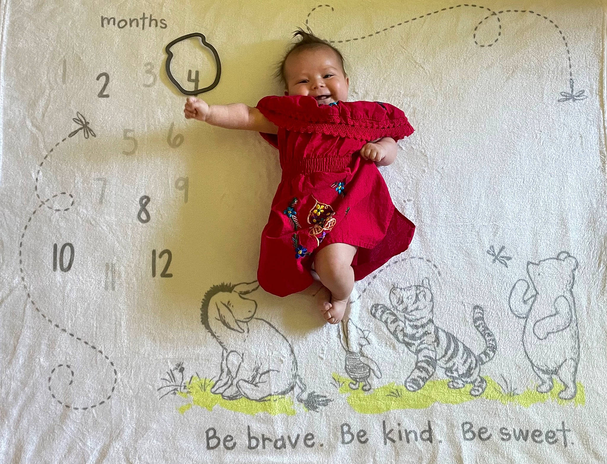 Anastasia is registered to the contest to win money with this photo: art, baby_toddler_clothing, child, circle, clock, font, fun, gesture, happy, home_accessories, illustration, magenta, pattern, person, pink, play, sleeve, toddler, visual_arts, wrist