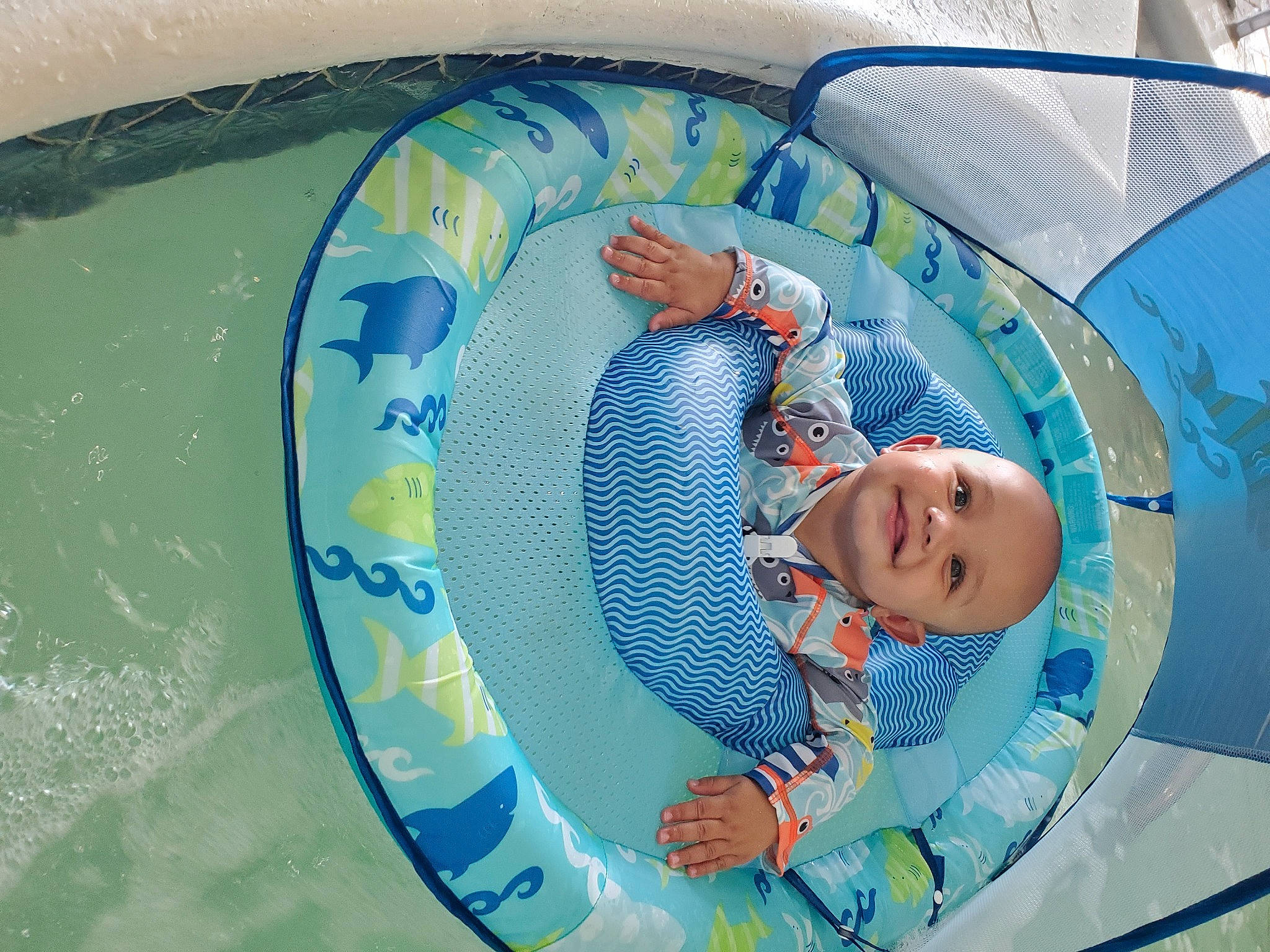 Lucian joined the competition — help win amazing prizes! aqua, azure, baby, baby_products, baby_toddler_clothing, bathing, blue, circle, comfort, electric_blue, fluid, fun, happy, joy, leisure, liquid, person, product, recreation, smile