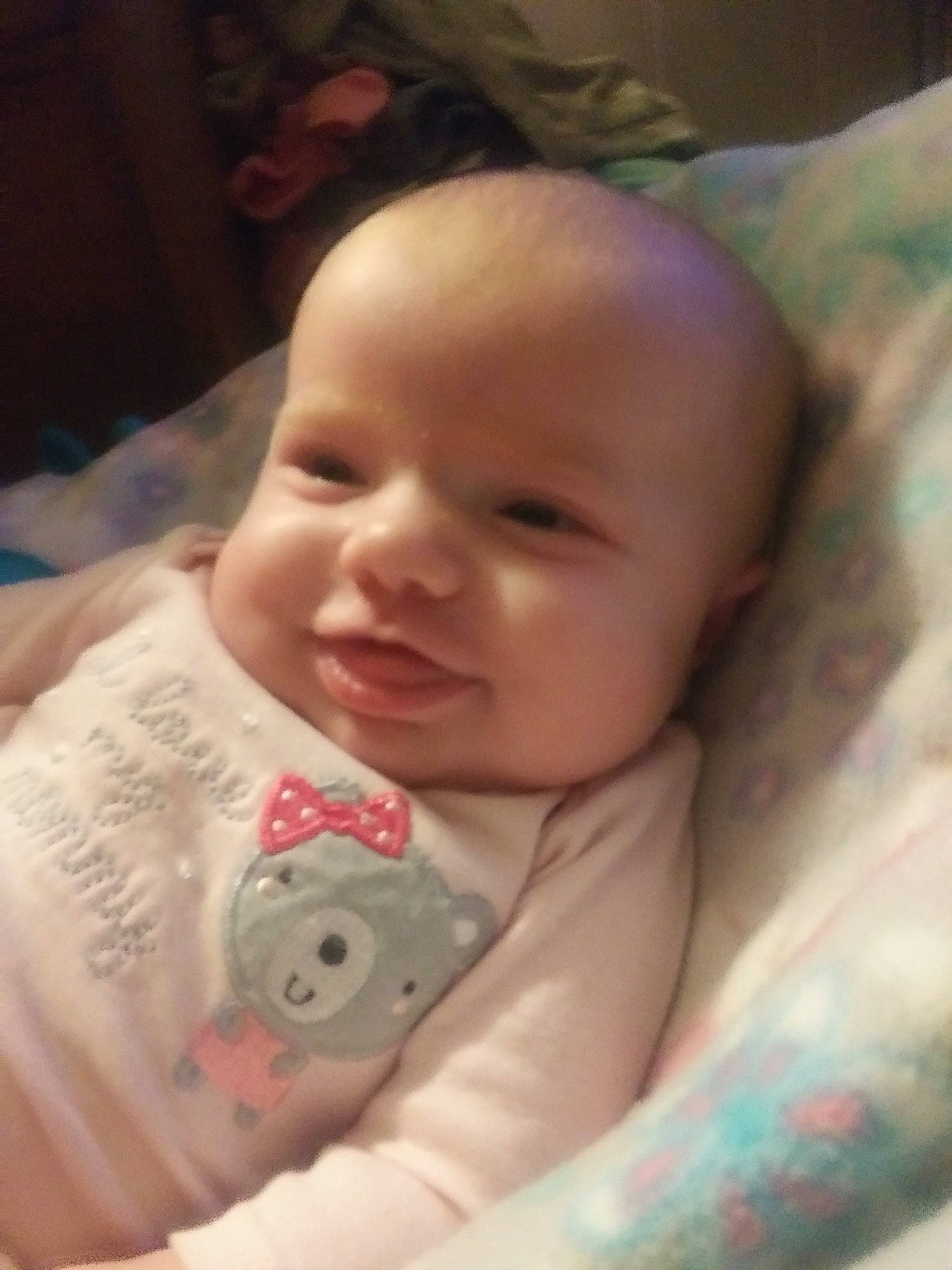 Farrah is registered to the contest to win money with this photo: baby, bedtime, birth, cheek, child, face, forehead, head, lip, mouth, nose, person, skin, toddler