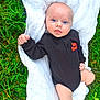Ryker is registered to the contest to win money with this photo: baby, black_clothing, blanket, blue_eyes, cute, face, grass, harley_davidson, infant, lying_down, nature, onesie, outdoor, person, portrait, relaxed, soft_texture, summer, white_sock, young_child