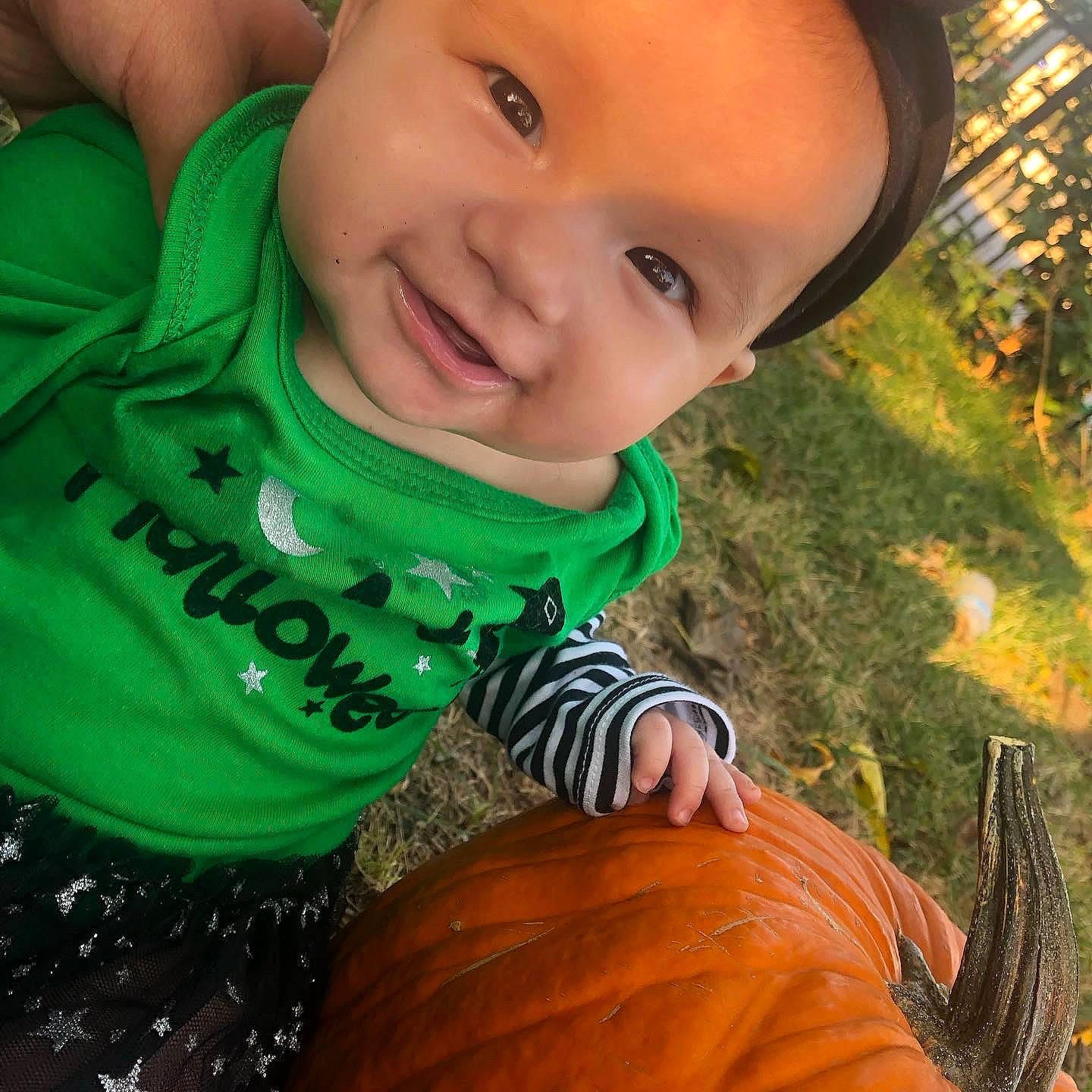 Magnolia joined the competition — help win amazing prizes! baby_toddler_clothing, clothing, eye, facial_expression, green, hairstyle, hand, happy, head, human_body, leaf, light, mammal, mouth, organ, people_in_nature, person, photograph, plant, sleeve