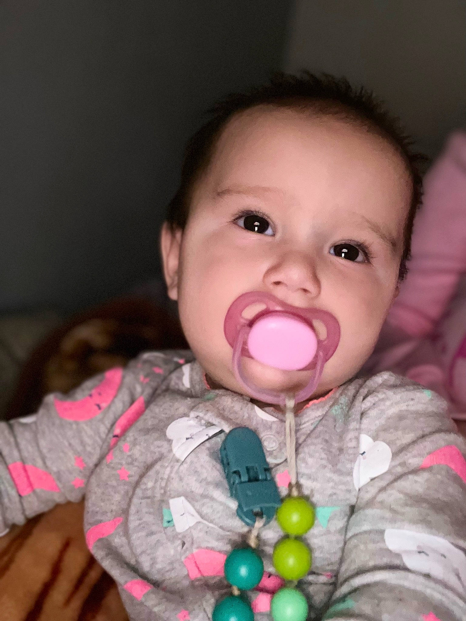 Magnolia joined the competition — help win amazing prizes! baby, baby_products, baby_toddler_clothing, baby_toys, beauty, cheek, child, eyelash, finger, fun, gesture, happy, lip, nose, organ, person, sitting, skin, sleeve, textile