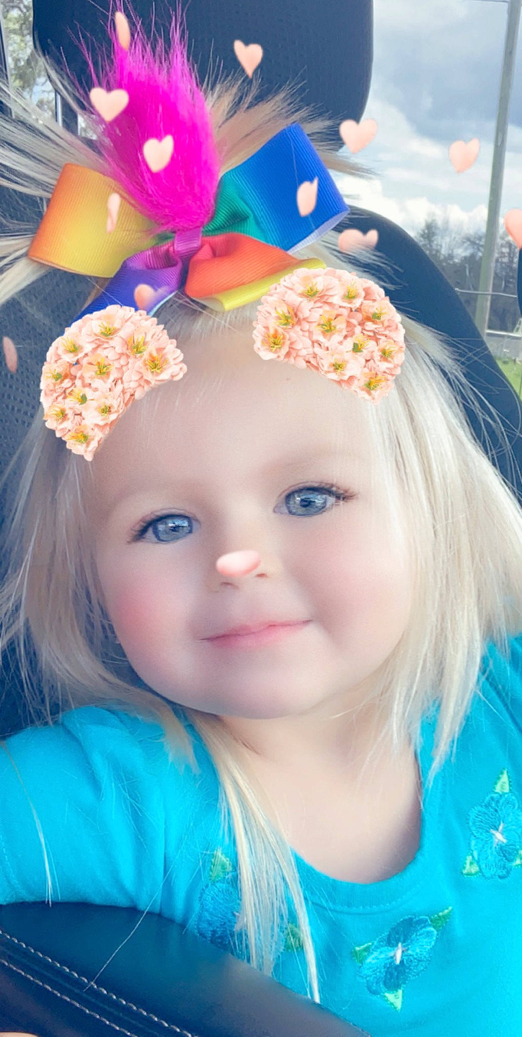 Katherine joined the competition — help win amazing prizes! brown_hair, child, face, fashion_accessory, hair, hair_accessory, headband, headgear, headpiece, joy, person, pink, toddler