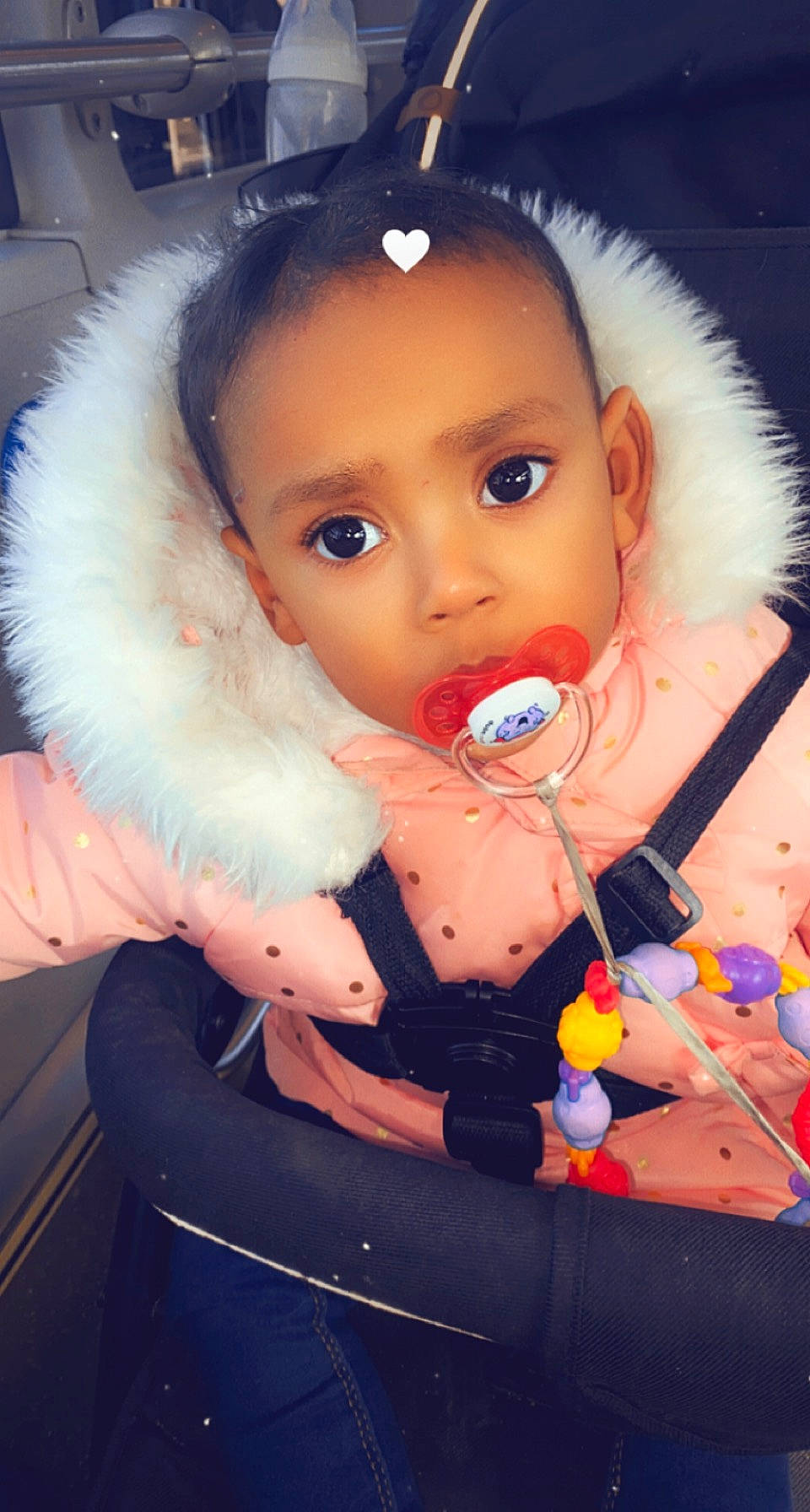 Grayce a rejoint le concours — aidez-le/la à gagner de superbes lots ! cheek, chest, child, doll, eyelash, facial_expression, fun, happy, jewellery, lip, nail, necklace, nose, person, pink, skin, stuffed_toy, toddler, toy, trunk