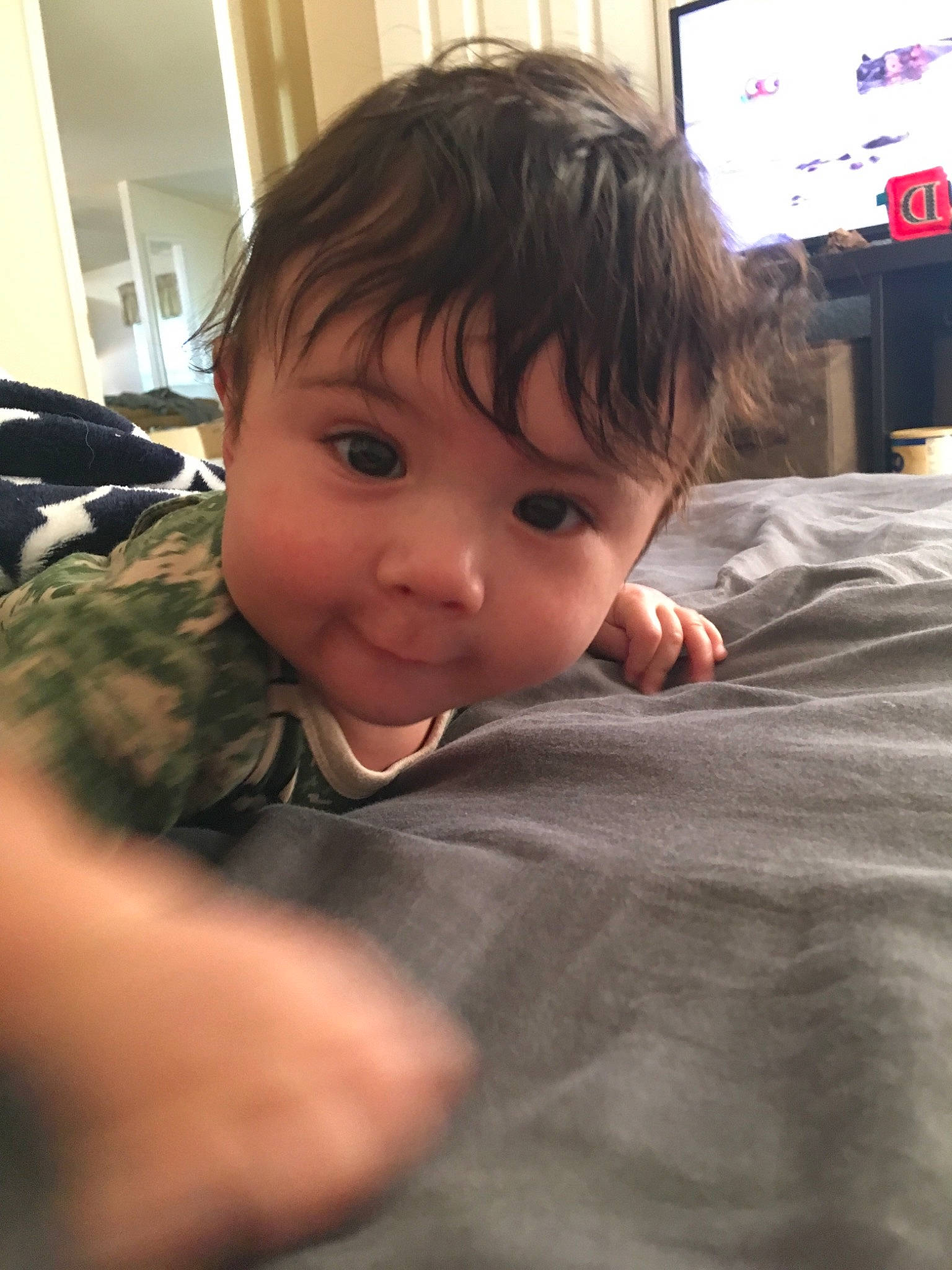 Alfred joined the competition — help win amazing prizes! baby, cheek, child, face, head, nose, person, skin, smile, thumb, toddler