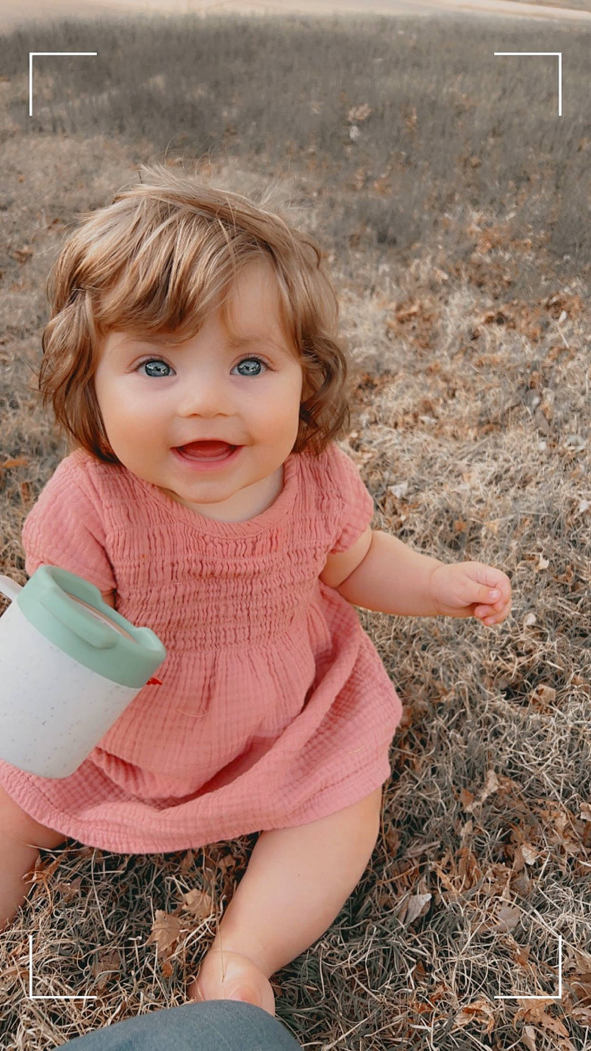 Brooklynn joined the competition — help win amazing prizes! baby, baby_toddler_clothing, cheek, child, dress, eye, fun, grass, hair, happy, head, human_body, iris, joy, lip, people_in_nature, person, plant, skin, sleeve