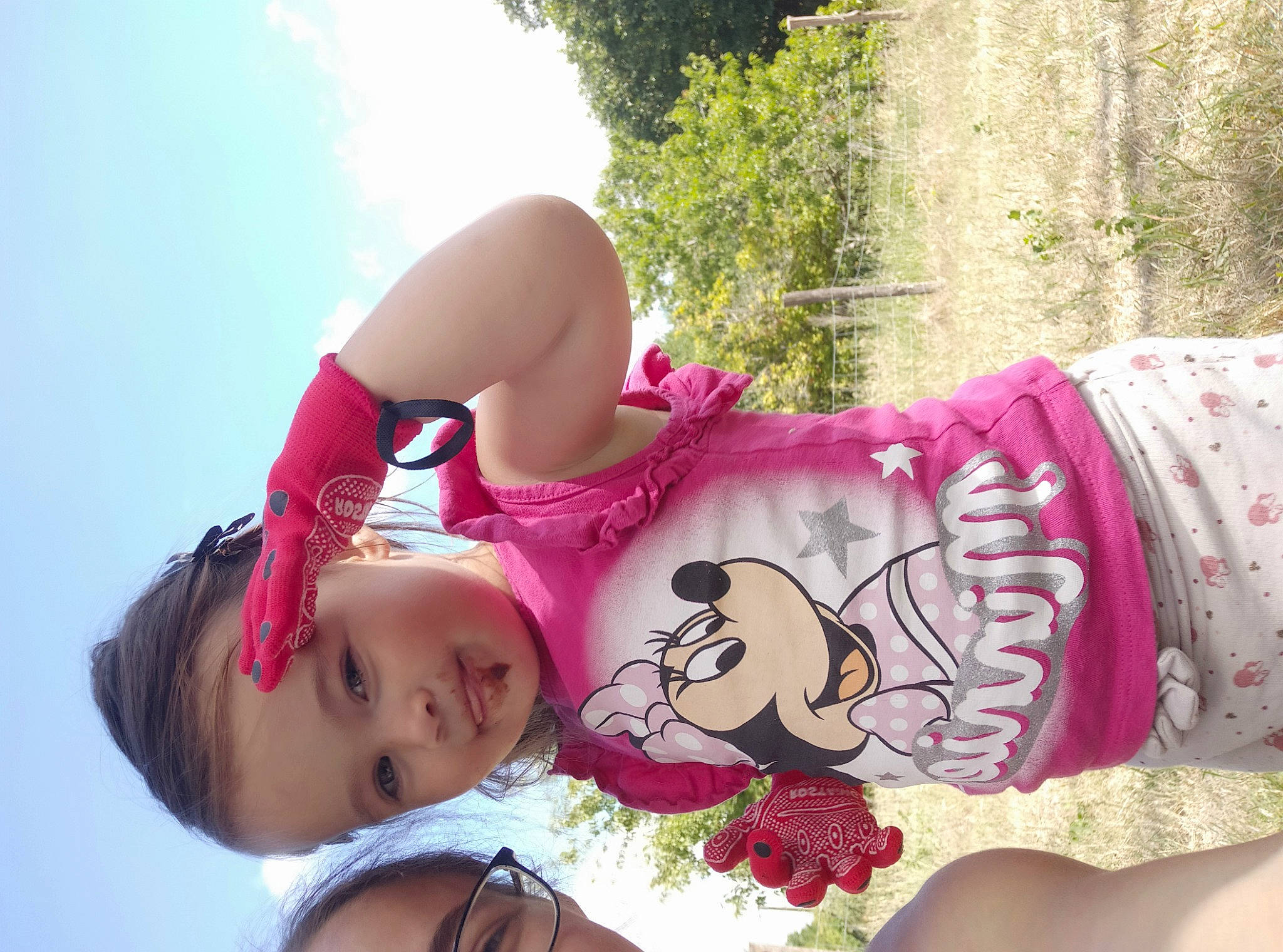 Maylie participe au concours pour gagner de l'argent avec cette photo : abdomen, chest, child, cloud, costume, dress, grass, happy, human_leg, joy, leisure, lingerie, magenta, person, pink, plant, recreation, sitting, sky, summer