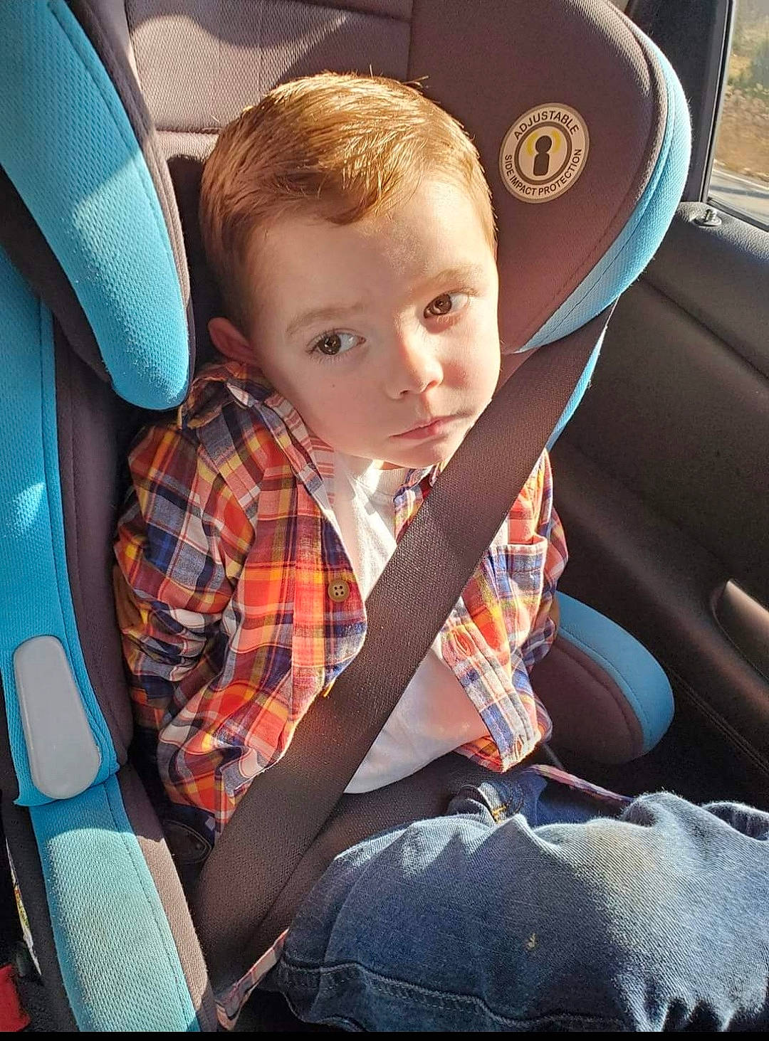 Brogan joined the competition — help win amazing prizes! auto_part, automotive_design, automotive_exterior, car, car_seat, car_seat_cover, child, comfort, family_car, hat, head, head_restraint, motor_vehicle, person, personal_luxury_car, seat_belt, steering_part, steering_wheel, toddler, vehicle