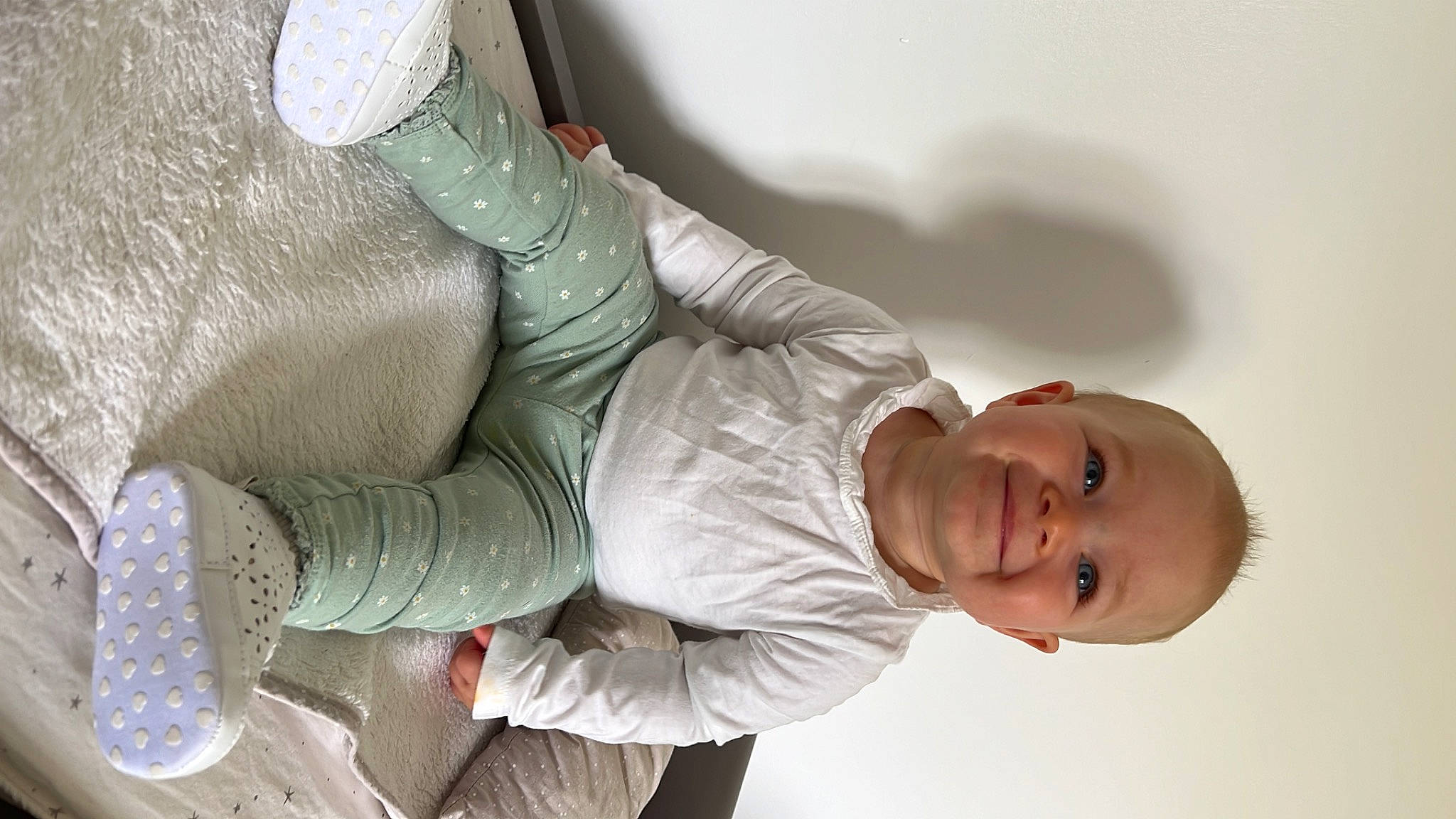 Ava-rose joined the competition — help win amazing prizes! arm, baby, baby_products, baby_toddler_clothing, child, comfort, elbow, finger, flash_photography, gesture, glove, happy, joint, joy, mouth, person, personal_protective_equipment, room, sitting, skin