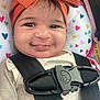 Nicolle joined the competition — help win amazing prizes! baby, child, smiling, car_seat, headband, bow, straps, safety, infant, cute, happy, clothing, pattern, heart, seat, seatbelt, closeup, portrait, indoors, baby_girl