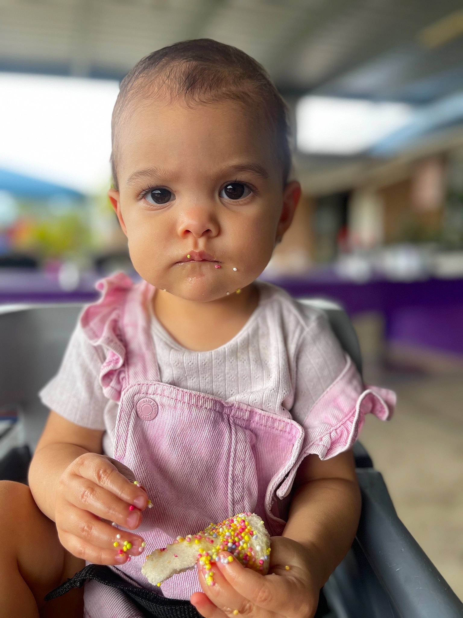 Amaia joined the competition — help win amazing prizes! baby, baby_products, baby_toddler_clothing, cheek, child, finger, fun, gesture, hand, happy, iris, magenta, nail, necklace, person, play, sitting, skin, thumb, toddler