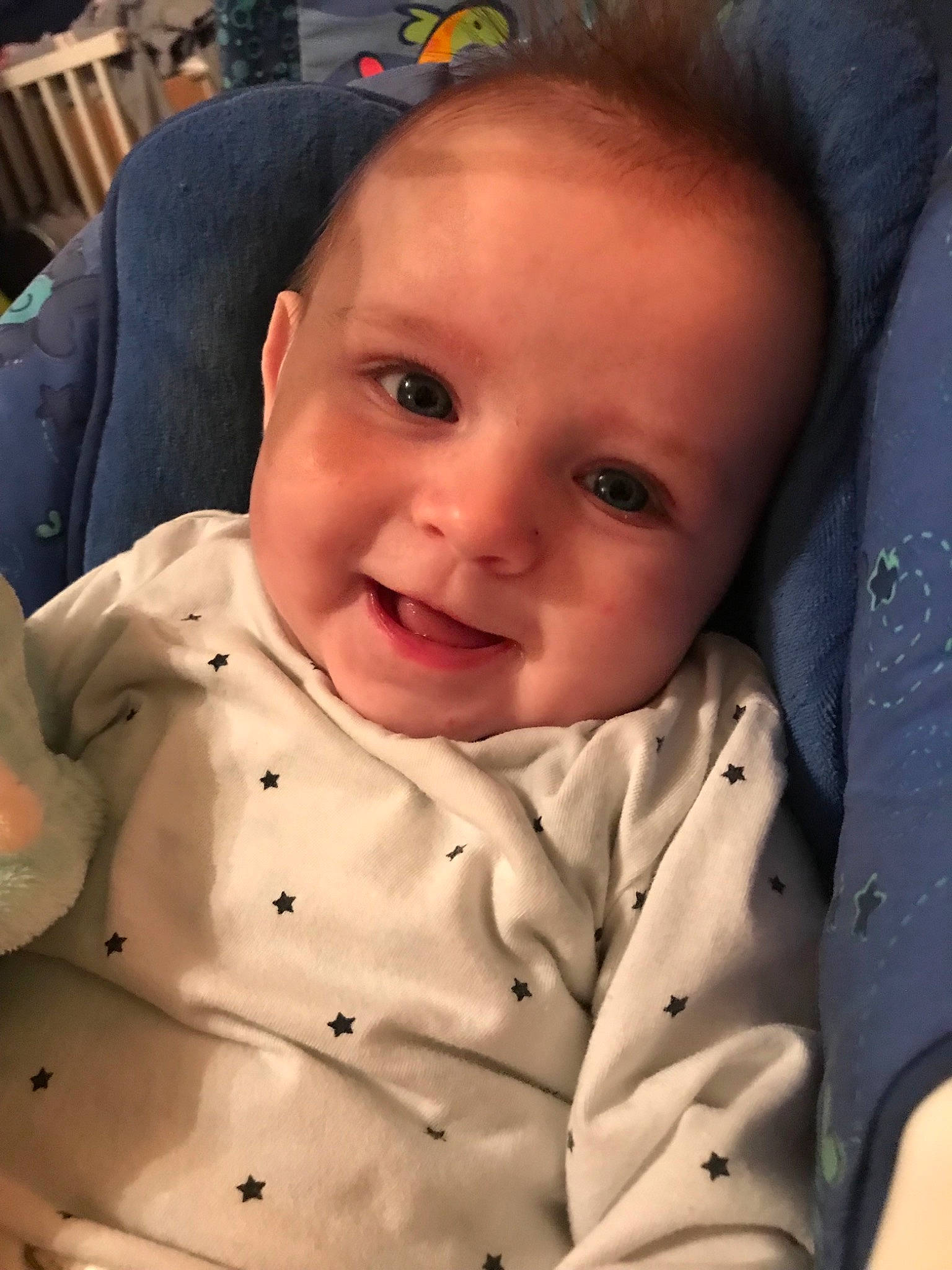 Damon participe au concours pour gagner de l'argent avec cette photo : baby, cheek, child, chin, ear, eye, face, forehead, head, iris, lip, mouth, nose, person, skin, smile, toddler