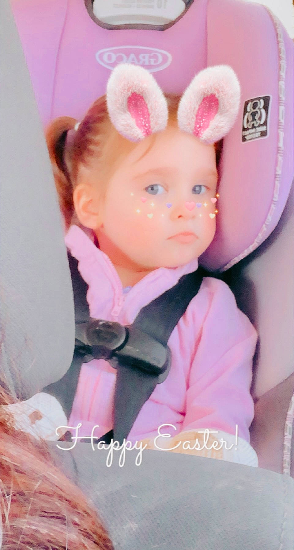 Everleigh joined the competition — help win amazing prizes! baby, baby_products, baby_toddler_clothing, baby_toys, cheek, doll, eyebrow, eyelash, fashion_accessory, fur, happy, human_body, iris, magenta, outerwear, peach, person, pink, sleeve, toddler