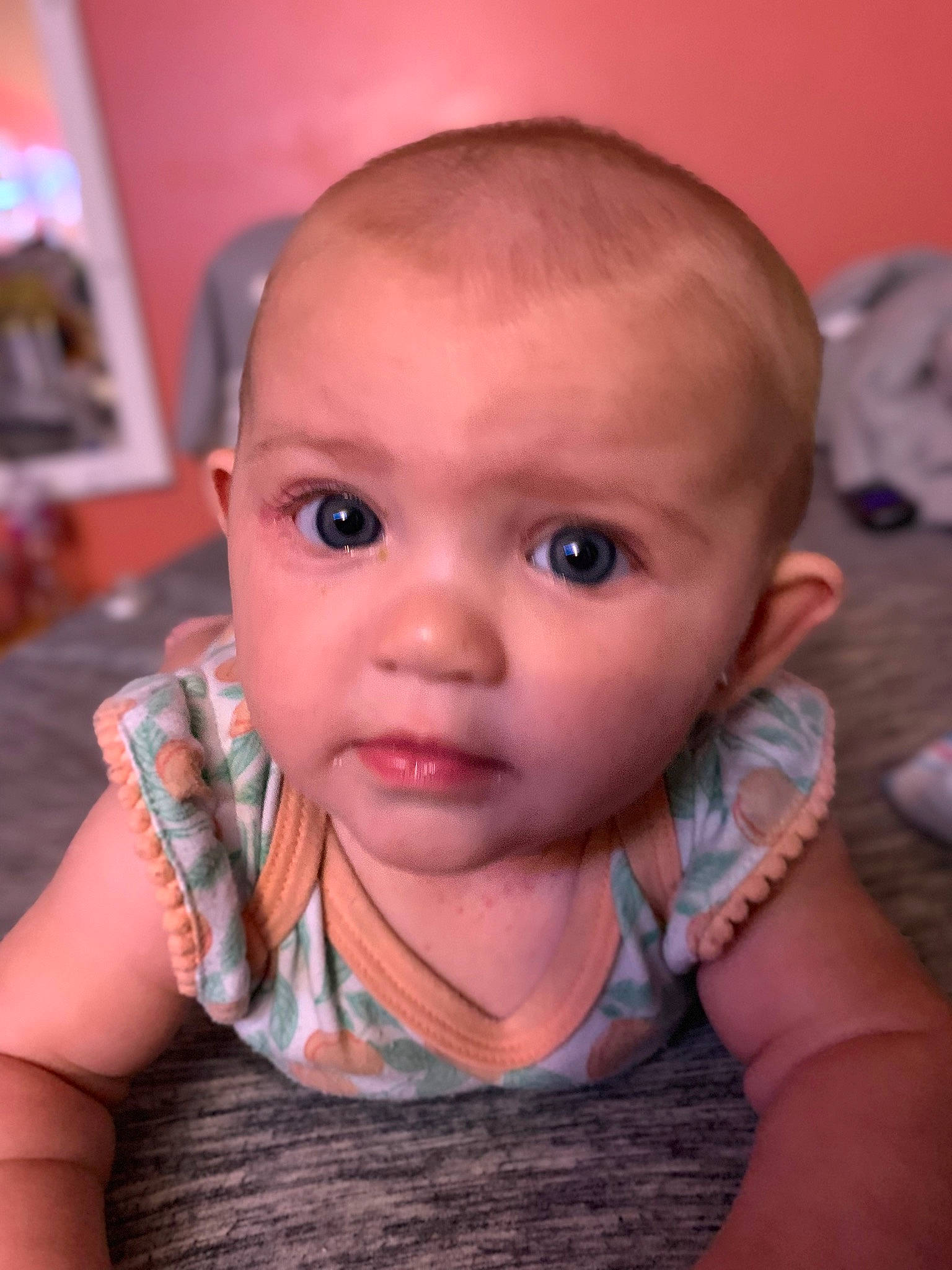 Rosalie joined the competition — help win amazing prizes! baby, baby_toddler_clothing, cheek, chest, ear, eye, eyebrow, eyelash, finger, forehead, happy, iris, lip, mouth, neck, nose, person, skin, smile, thumb