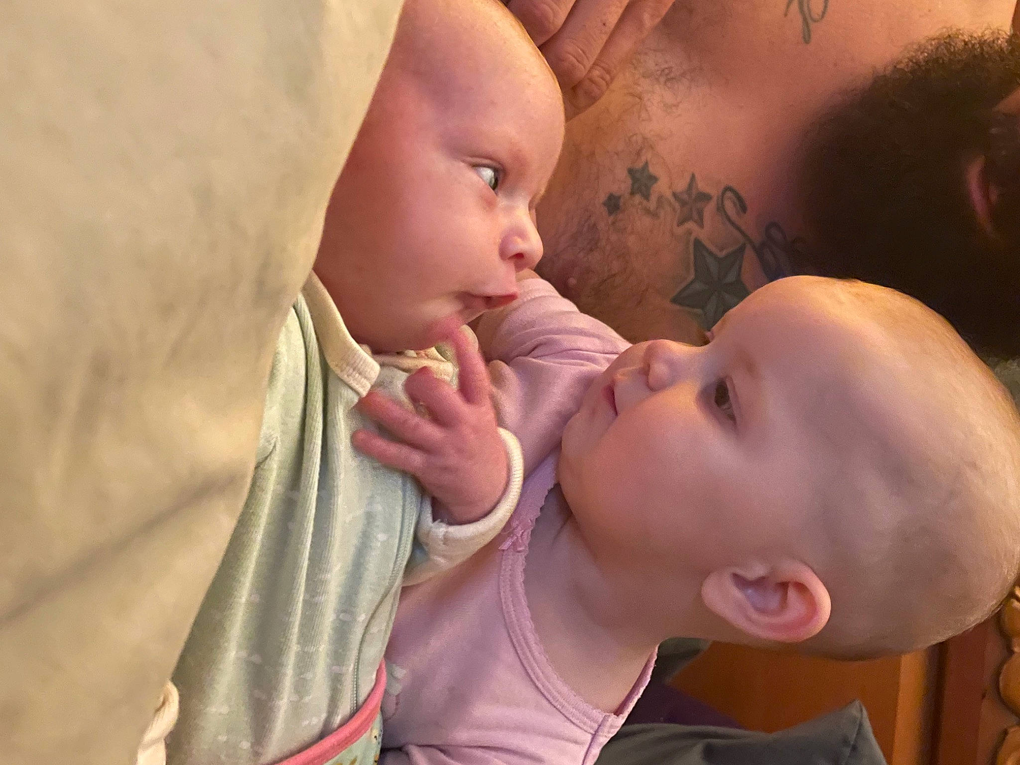 Isabella is registered to the contest to win money with this photo: baby, baby_toddler_clothing, cheek, comfort, ear, eyebrow, eyelash, forehead, gesture, hand, happy, interaction, iris, lip, mouth, neck, nose, person, pink, skin