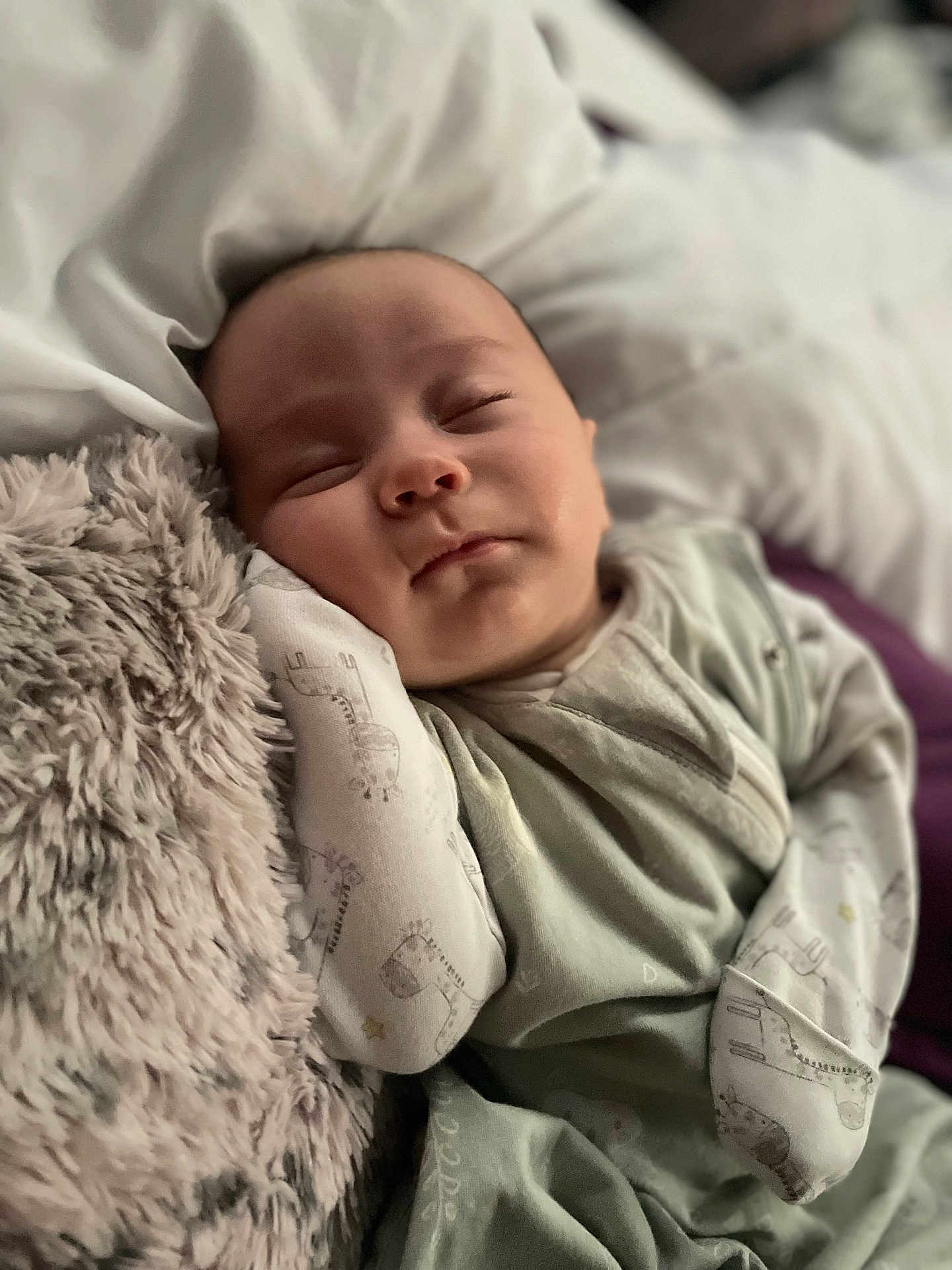 Jacob joined the competition — help win amazing prizes! baby, sleeping, pajamas, giraffe_pattern, pillow, blanket, infant, cozy, cute, child, rest, bed, soft, comfort, peaceful, face, head, cuddly, relaxation, young