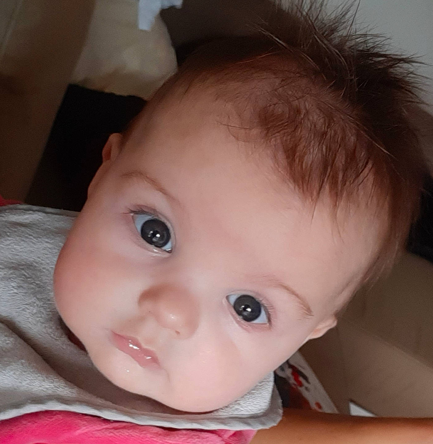 Jill participe au concours pour gagner de l'argent avec cette photo : baby, baby_toddler_clothing, cheek, chin, ear, eye, eyebrow, eyelash, forehead, head, iris, jaw, lip, mouth, neck, nose, person, skin, sleeve, smile