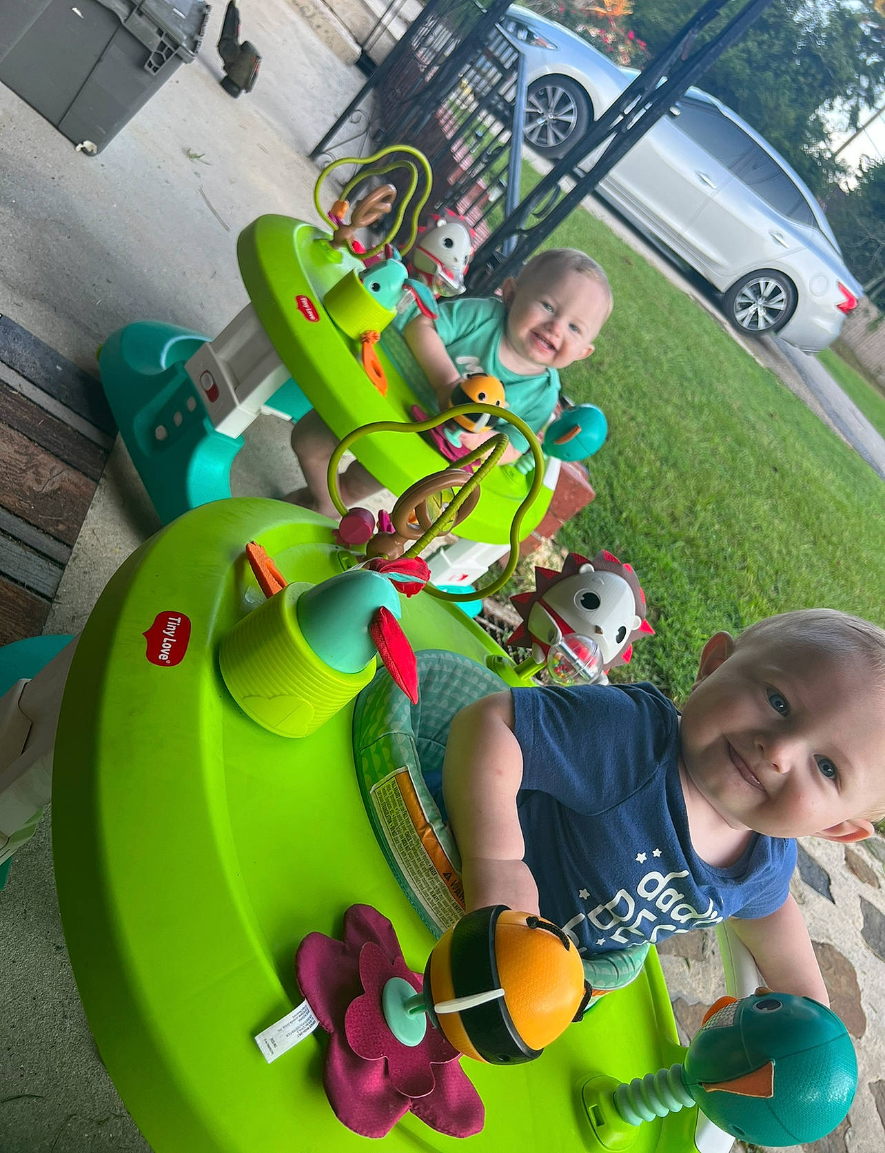 Hunter joined the competition — help win amazing prizes! automotive_wheel_system, car, child, city, event, fun, grass, green, happy, joy, leisure, motor_vehicle, outdoor_play_equipment, person, plant, recreation, shorts, smile, t_shirt, tire